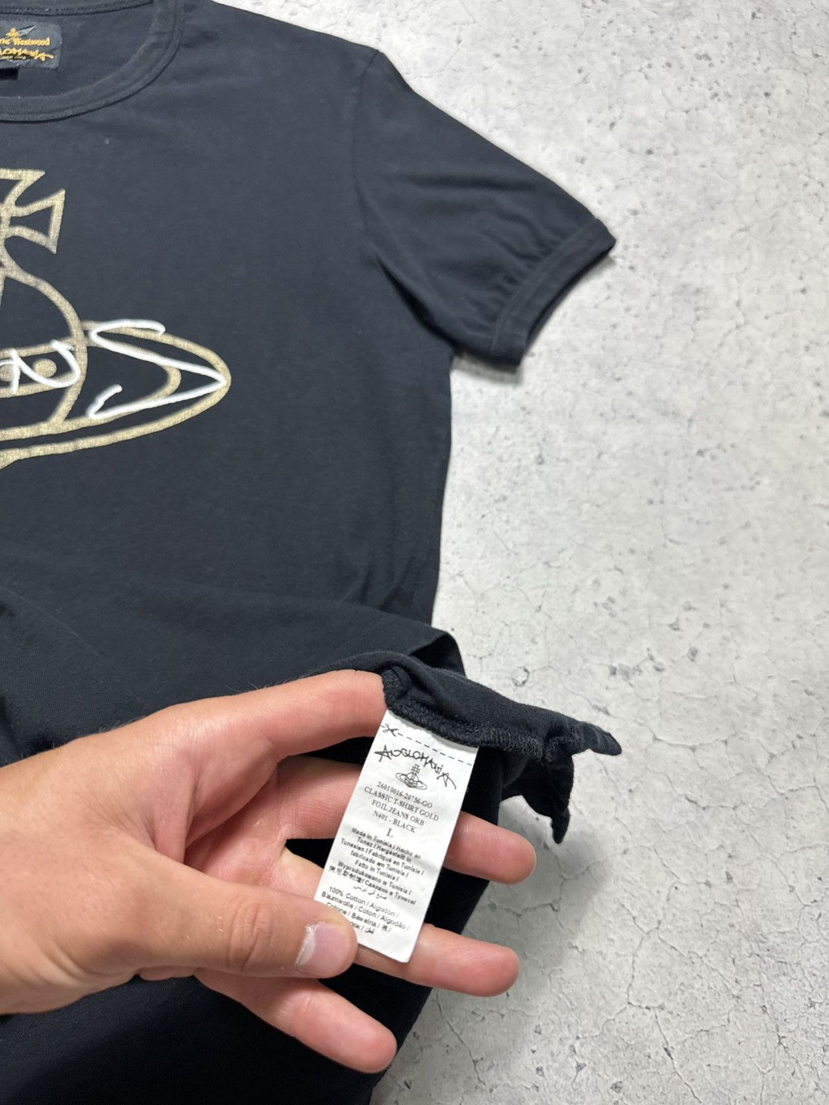 Vivienne Westwood Vivienne Westwood Anglomania Luxury T-Shirt Black Big Logo Size US M / EU 48-50 / 2 - 8 Thumbnail