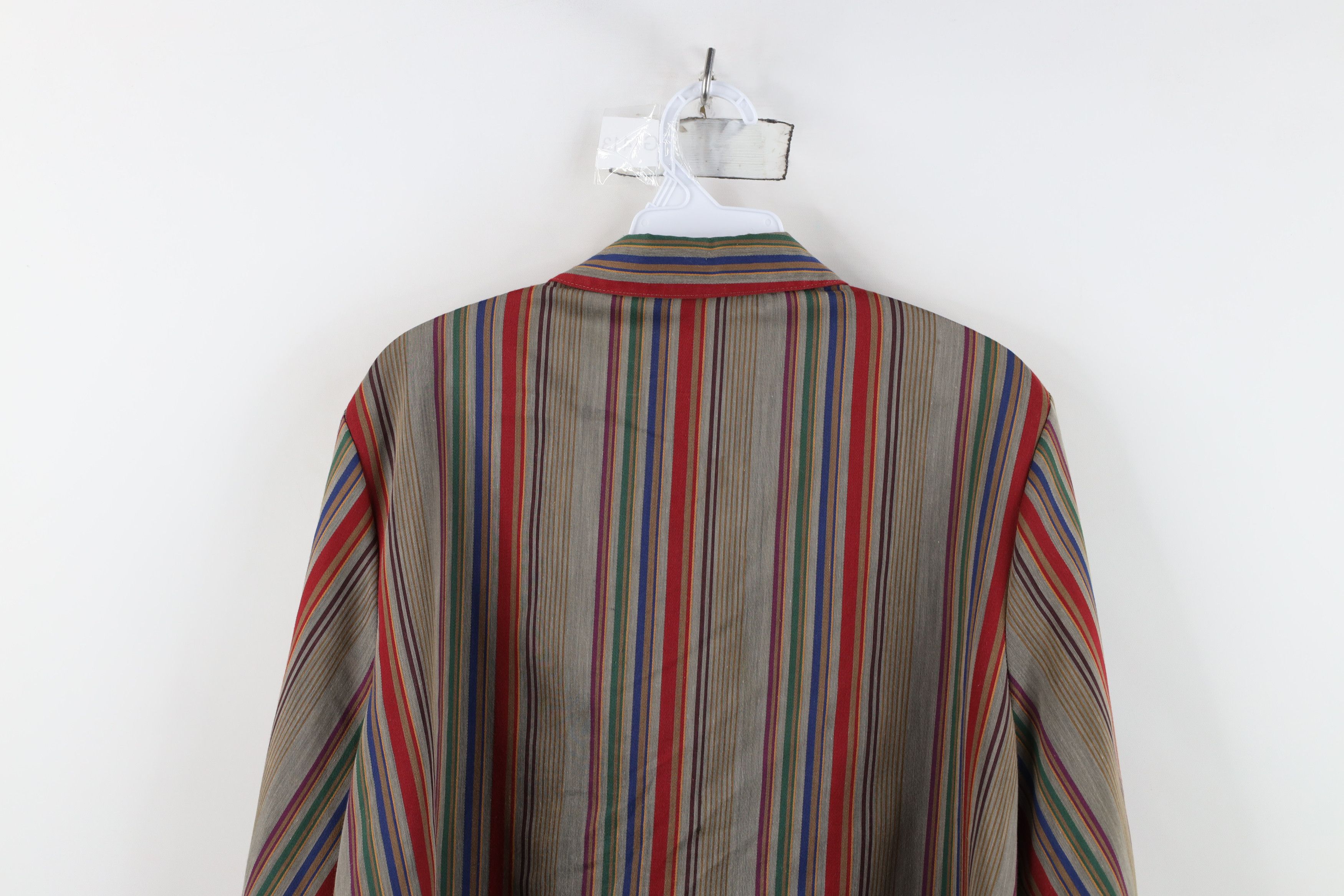 Vintage Vintage 70s Streetwear Striped Collared Button Shirt USA Size XS / US 0-2 / IT 36-38 - 13 Thumbnail