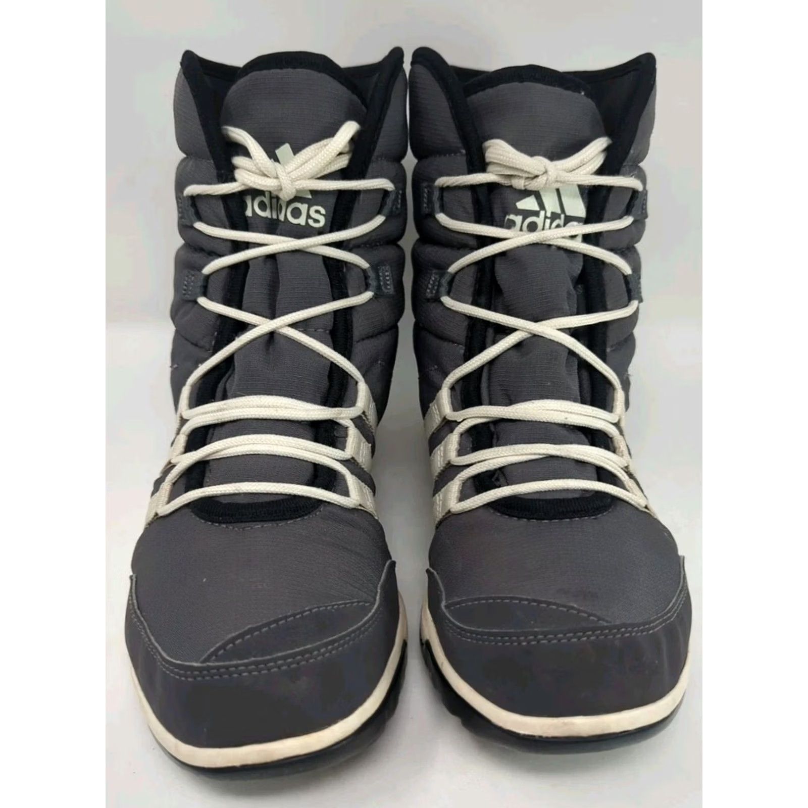 Adidas Adidas Athleta Choleah Primaloft Gray Sneaker Boots Quilted Puffer Winter 8 Womens Chukka Boot Mid-Calf Nylon Synthetic Leather Rubber Size US 8 / IT 38 - 4 Thumbnail