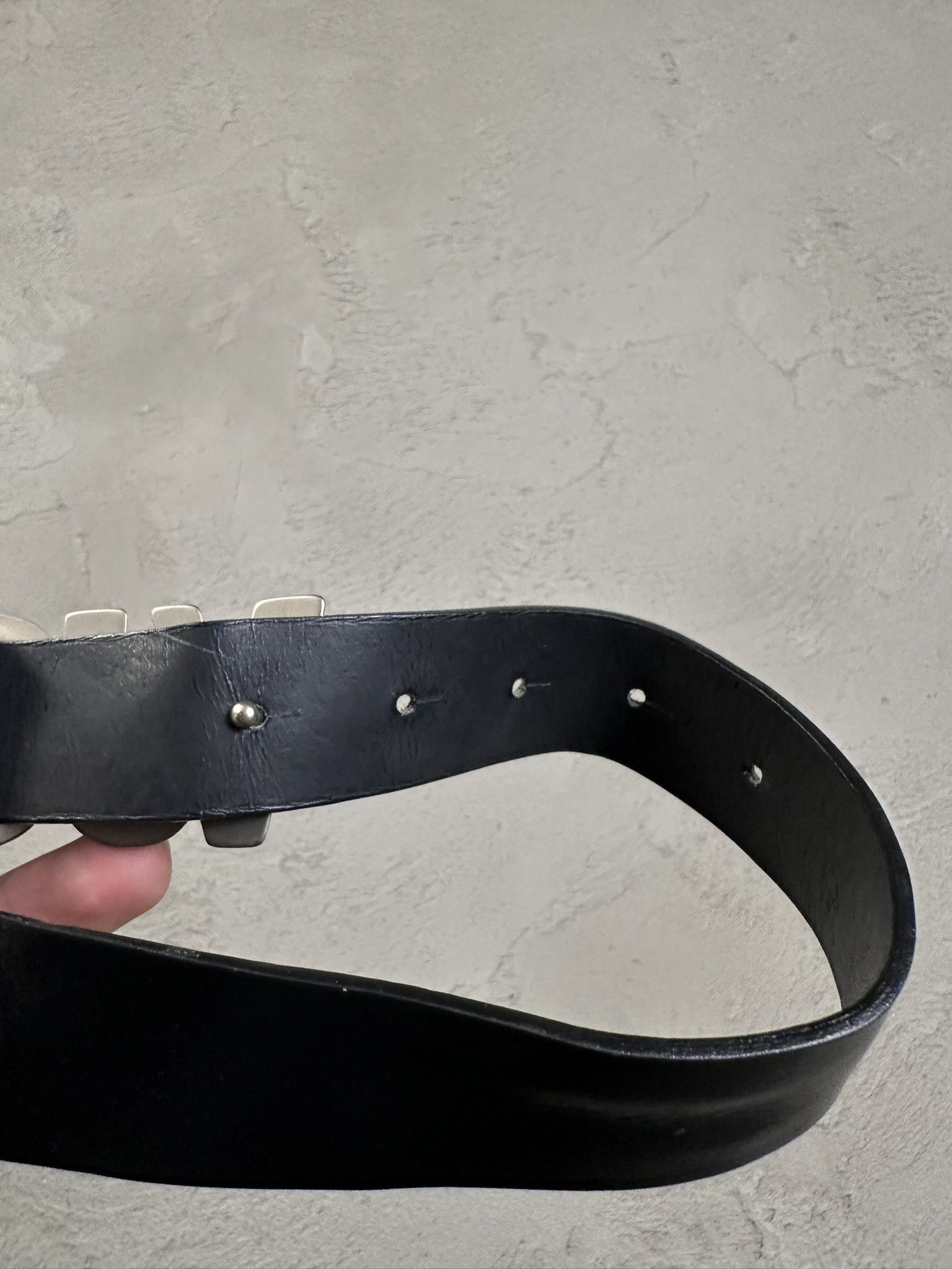 Designer × Versace Jeans Couture Versace Jeans Couture Genuine Leather Logo Buckle Belt Size ONE SIZE - 4 Thumbnail