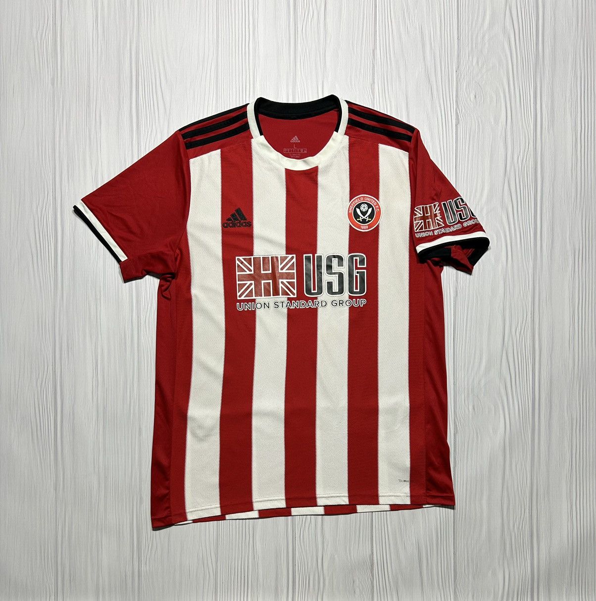 Adidas 2019-2020 Sheffield United Adidas Home Football Shirt Jersey Size US L / EU 52-54 / 3 - 1 Thumbnail