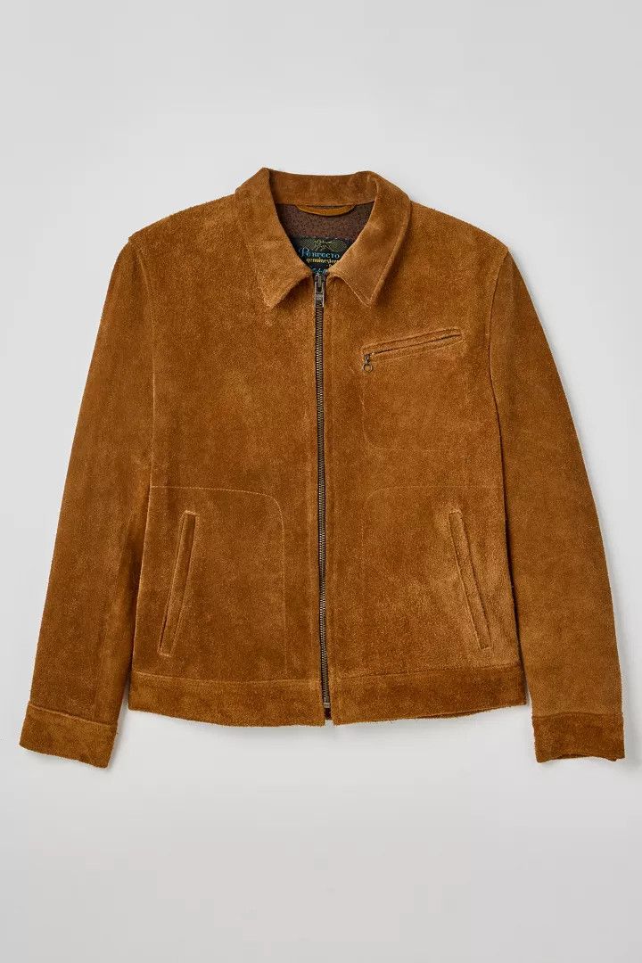Schott Schott Unlined Rough Out Cowhide Jacket 370 Size US L / EU 52-54 / 3 - 1 Thumbnail