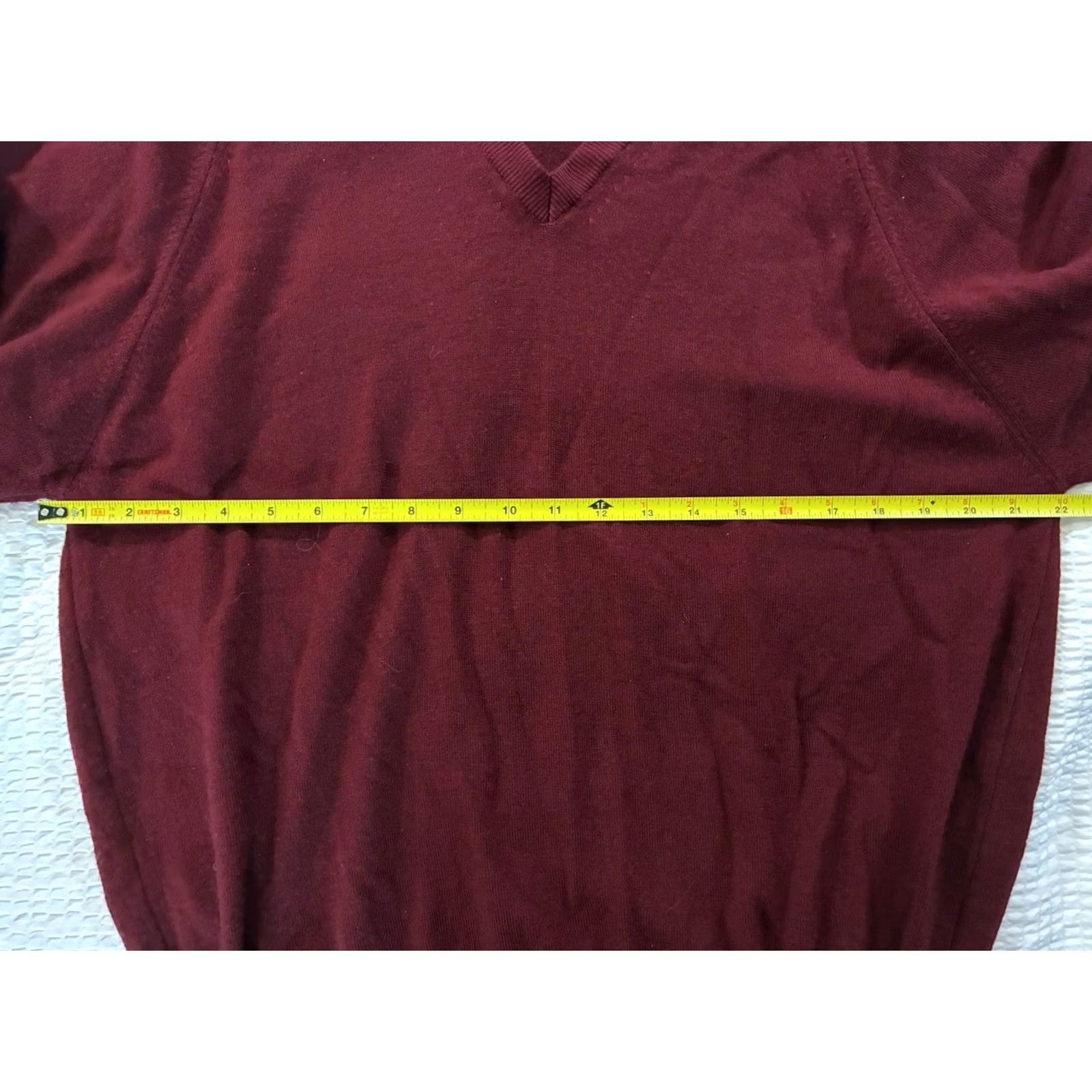 Vintage Tekau Pullover Shirt Mens 2XL Red Henley 100% Wool Long Sleeve Shirt Size XXL / US 16-18 / IT 52-54 - 4 Thumbnail