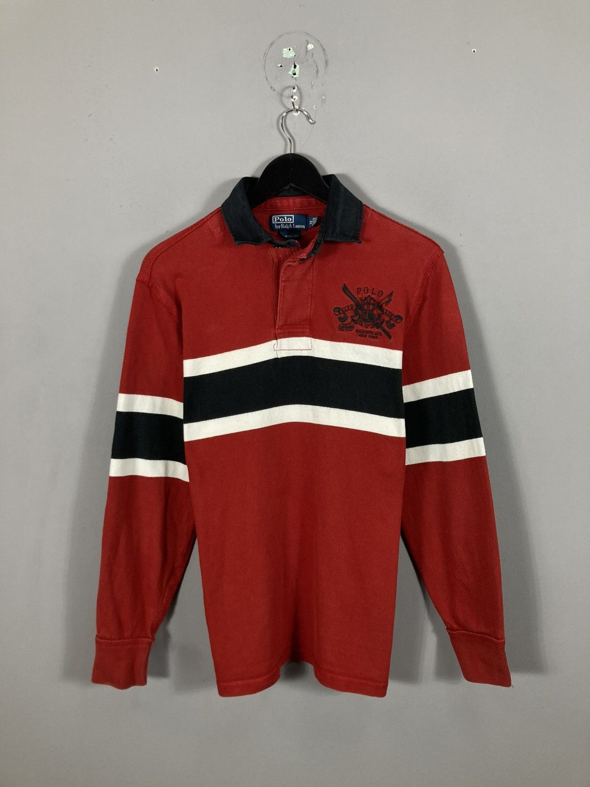 Polo Ralph Lauren Vintage Polo Ralph Lauren Rugby Long Sleeve Polo Size US M / EU 48-50 / 2 - 1 Thumbnail