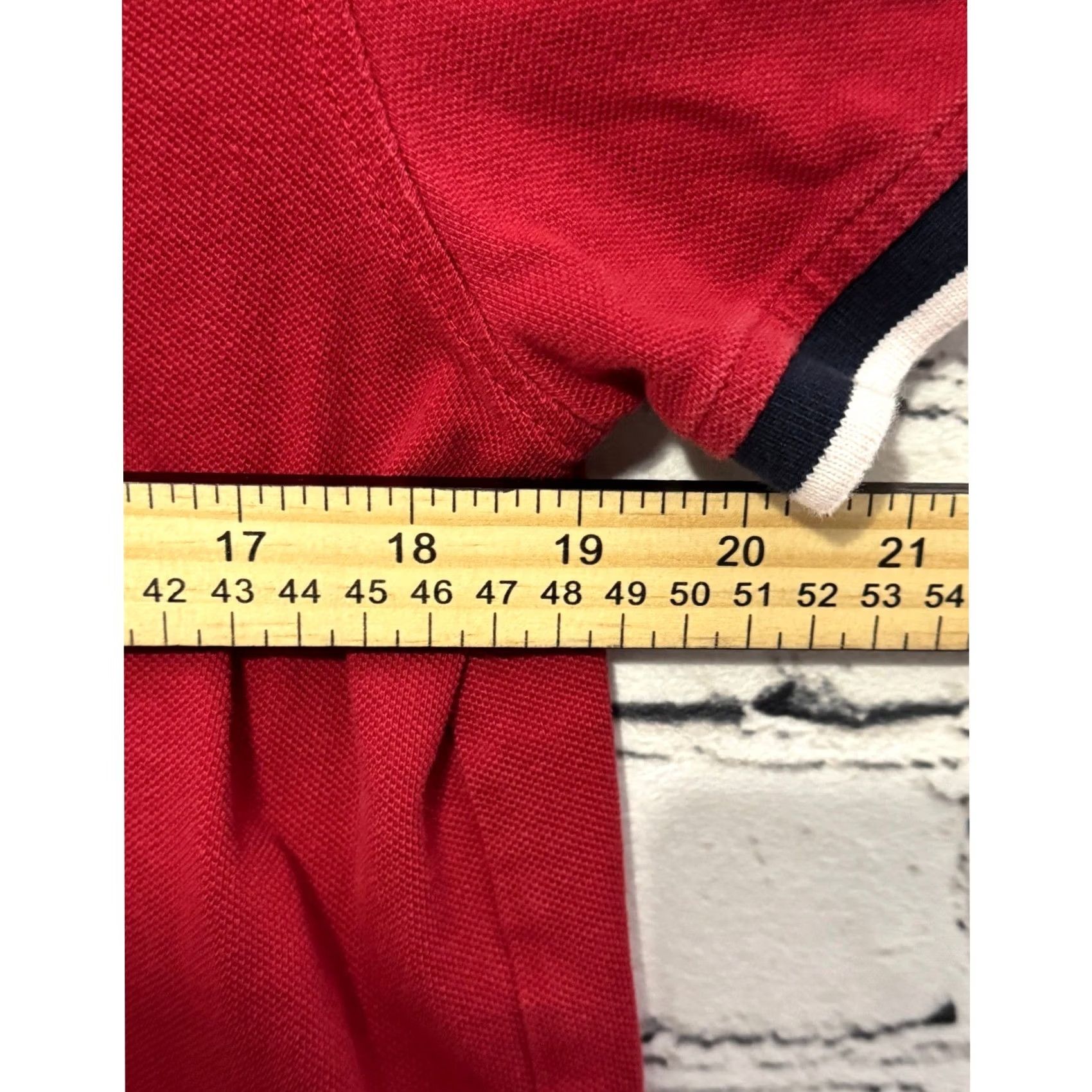 Tommy Hilfiger Tommy Hilfiger Polo Shirt Men Custom Fit Red Short Sleeve Size M Size US M / EU 48-50 / 2 - 5 Thumbnail