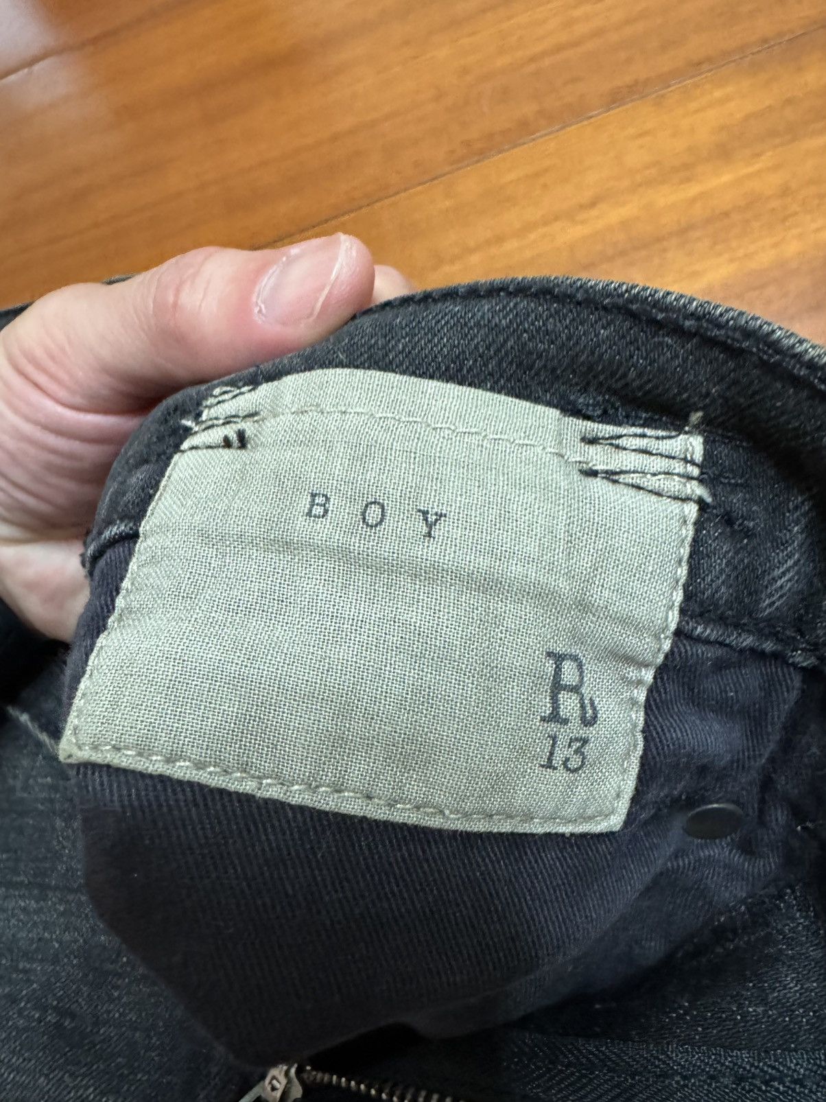 R13 R13 Skinny Skate Boy Distressed Denim Size US 30 / EU 46 - 5 Thumbnail