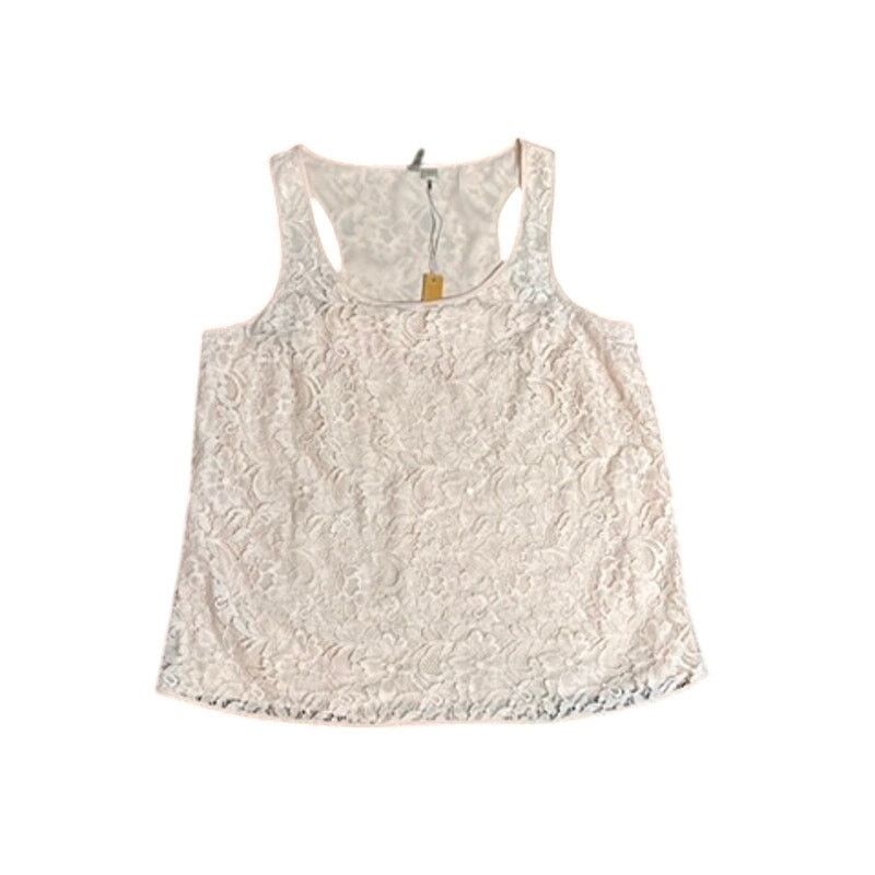 Other Lauren Conrad Lace Sleeveless Tank Top LARGE Soft Girl NWT Size L / US 10 / IT 46 - 1 Thumbnail
