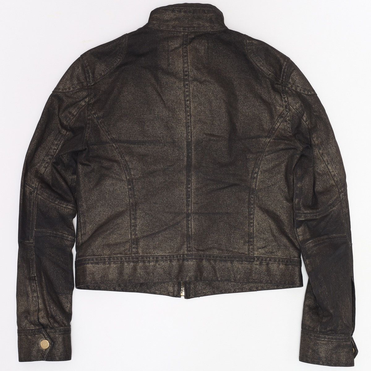 Ralph Lauren Ralph Lauren Jeans Co Bronze Brown Glitter jacket Biker Crop Size XS / US 0-2 / IT 36-38 - 5 Thumbnail