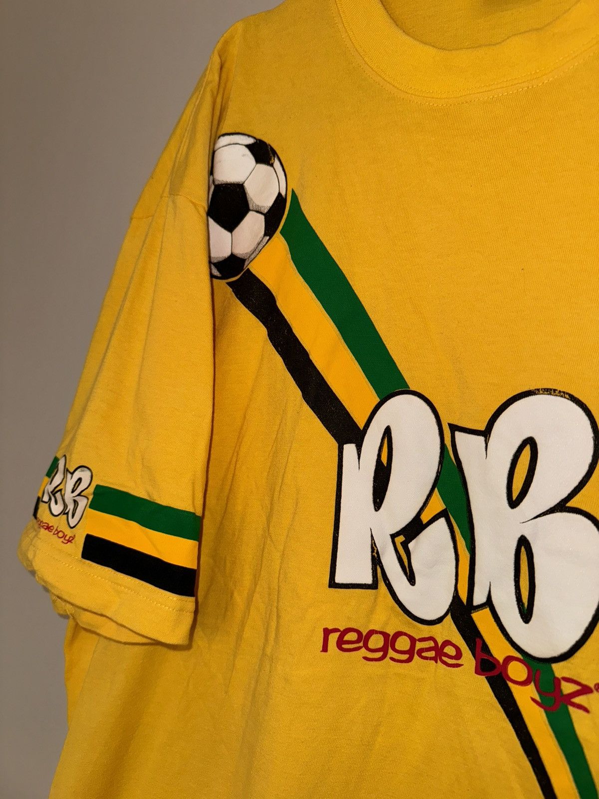 Vintage Vintage t shirt Reggae Boyz football rare 1998 Size US XL / EU 56 / 4 - 3 Thumbnail