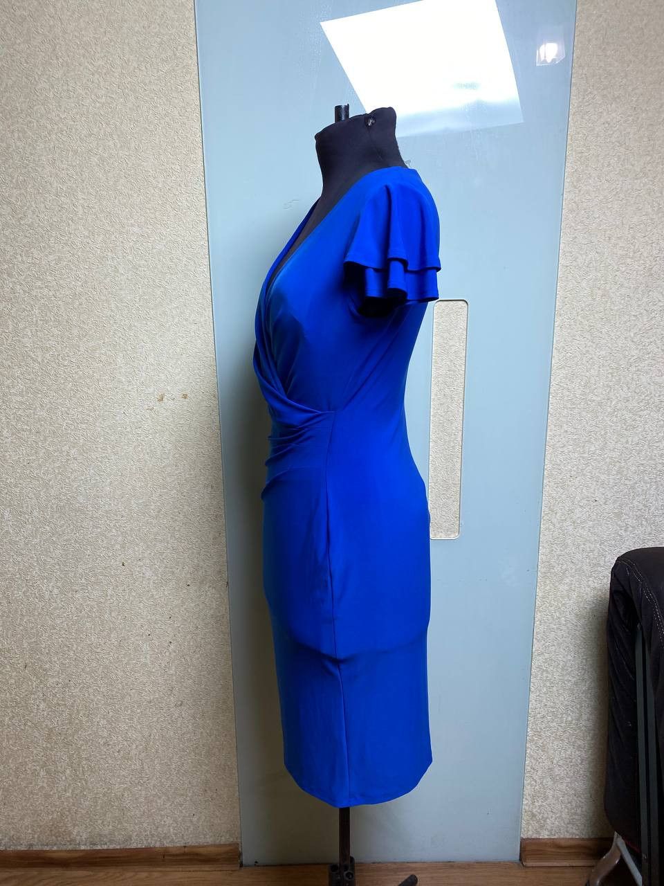 Lauren Ralph Lauren Lauren Ralph Lauren Women's Blue Belted Georgette Dress Size XS / US 0-2 / IT 36-38 - 6 Thumbnail