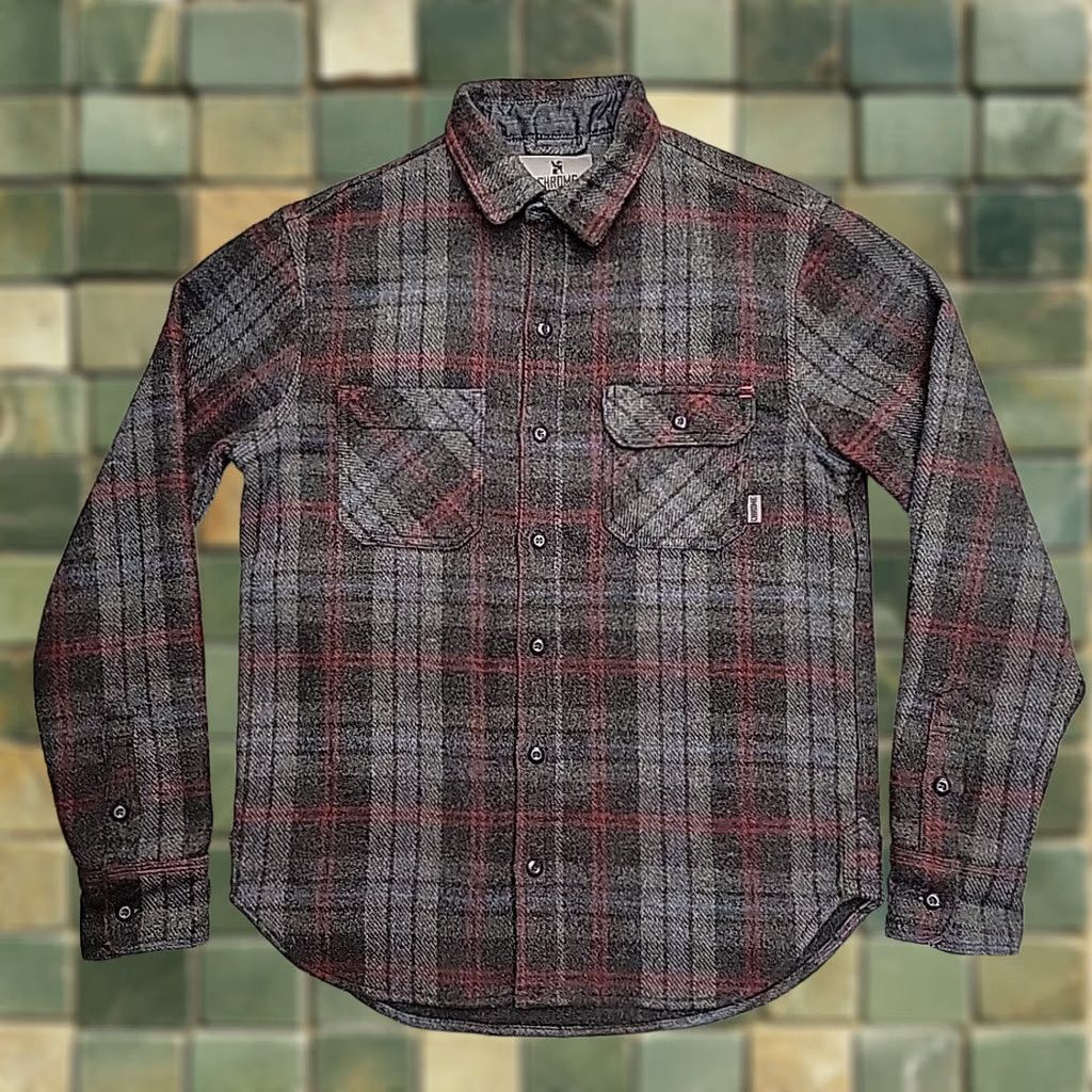 Vintage Chrome Industries Shirt Jacket Mens M Gray Plaid Wool Blend Classic Shacket Size US M / EU 48-50 / 2 - 1 Thumbnail