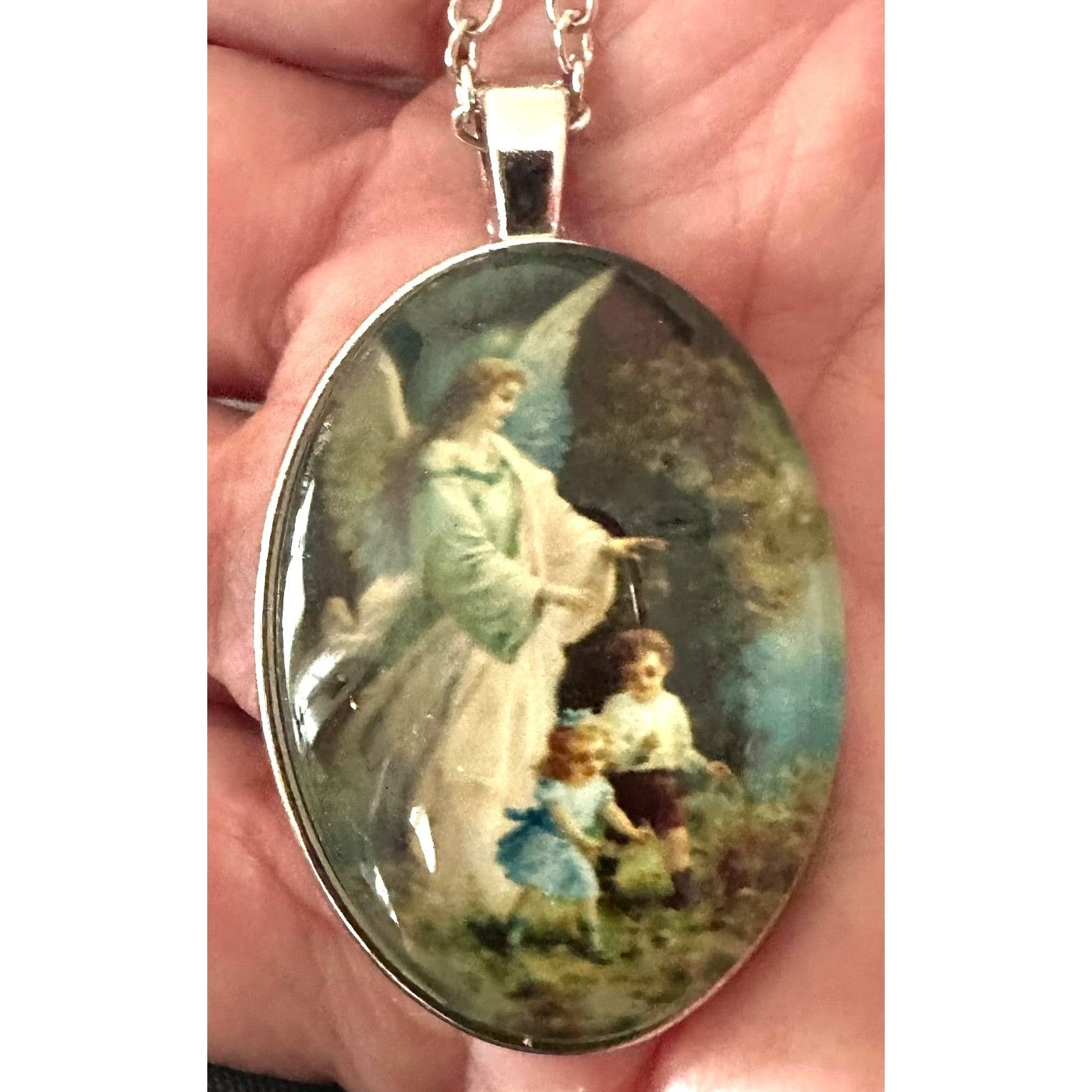 Handmade Guardian Angel Protect Children Necklace New Heaven Faith Lo Size ONE SIZE - 5 Thumbnail