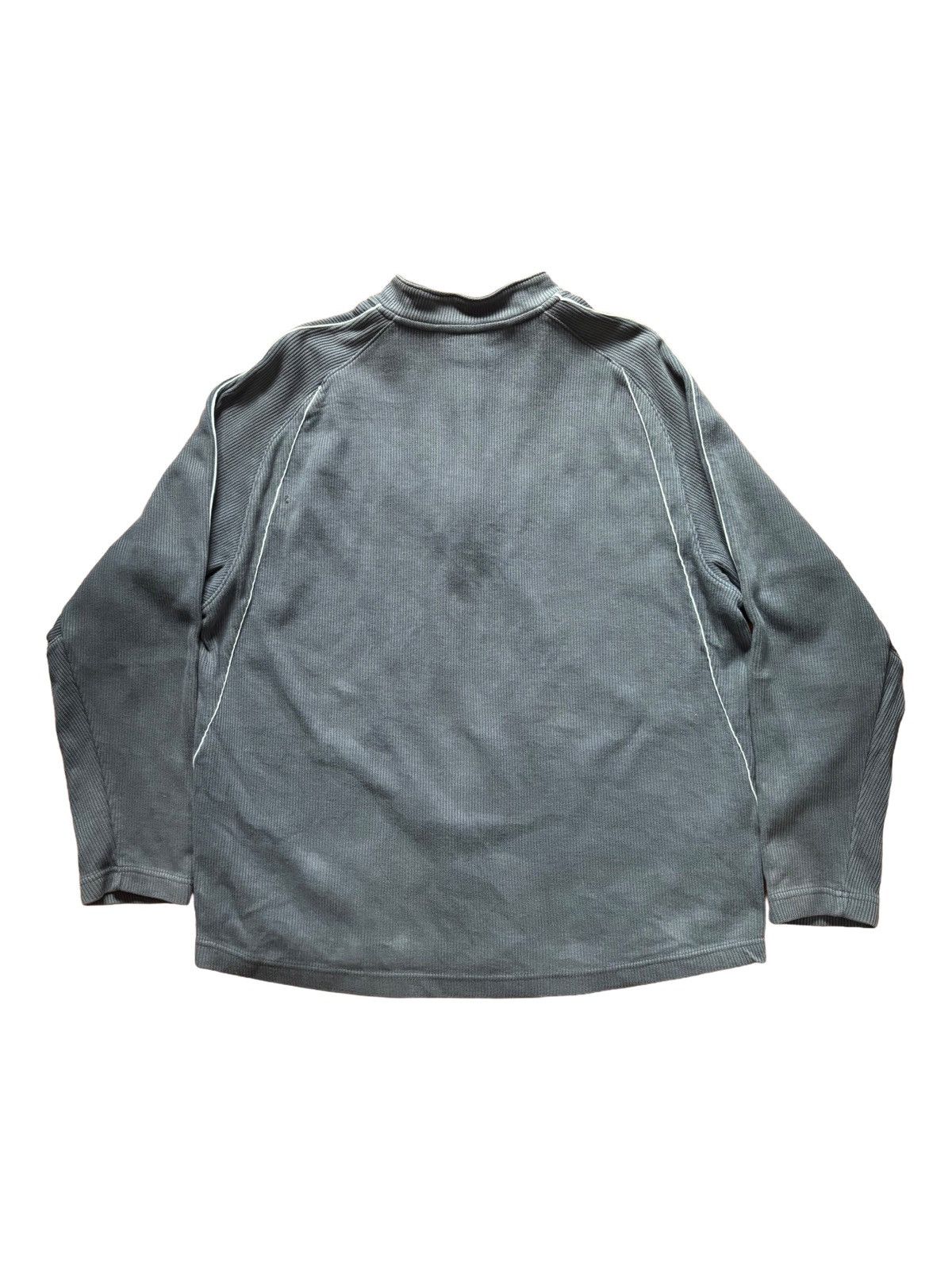 Nike Nike Gray Cotton Quarter Zip Sweatshirt Size US L / EU 52-54 / 3 - 2 Thumbnail