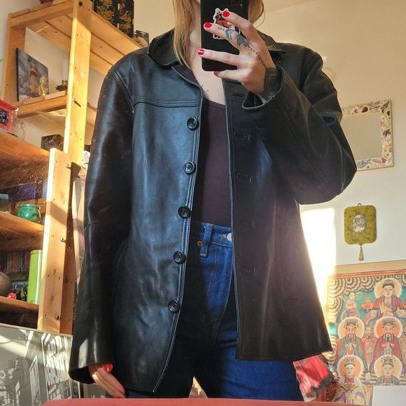 Other The Olde Hide House Black Leather Jacket - Size M Size M / US 6-8 / IT 42-44 - 8 Thumbnail