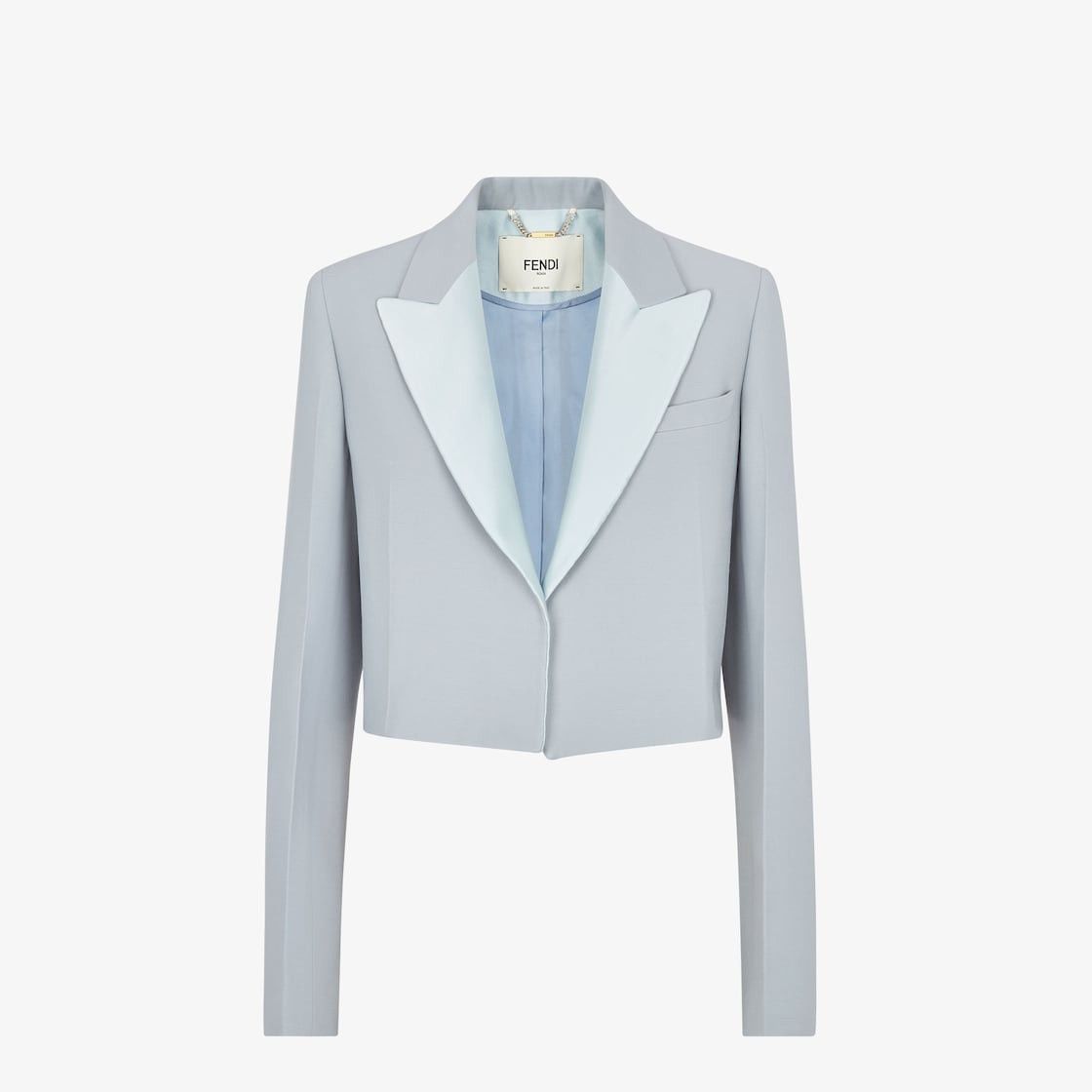 Fendi o1s1wg110925 Jacket in Light Blue Size S / US 4 / IT 40 - 1 Thumbnail