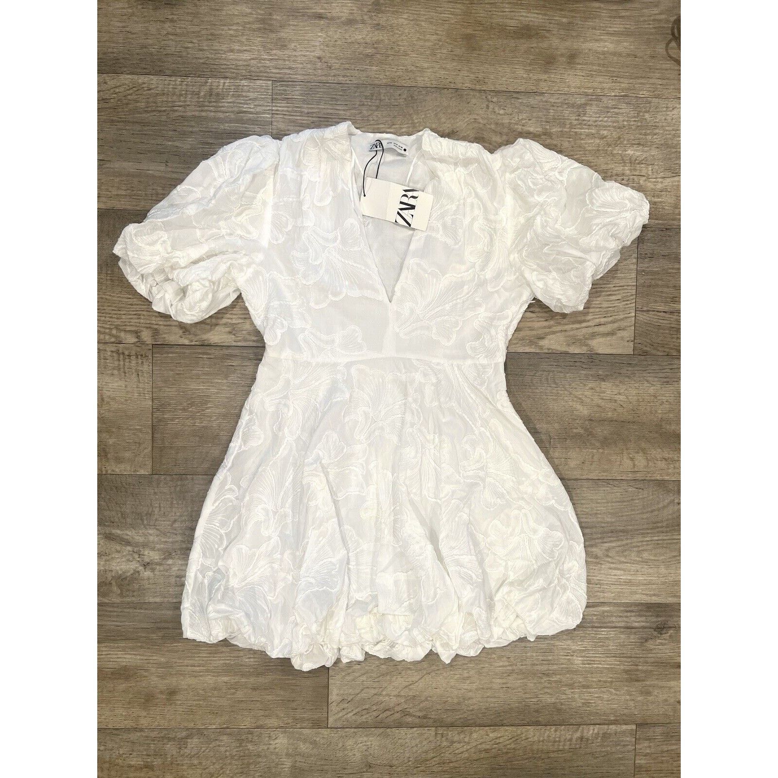 Zara RARE!!! ZARA BLOGGER FAVE!!! Balloon Hem Mini Dress NWT Size L / US 10 / IT 46 - 21 Thumbnail
