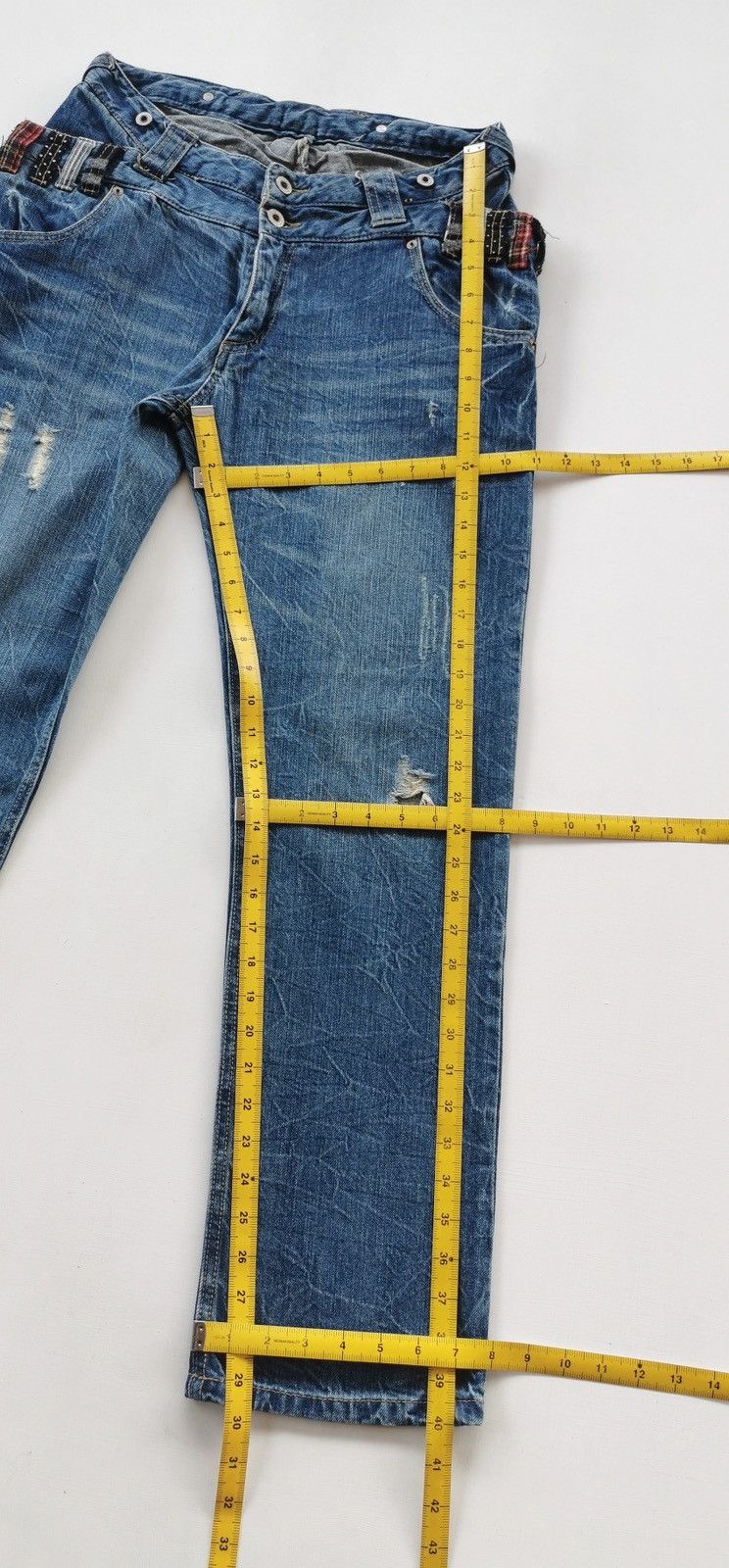 Other Unbrand Double Waist Denim Jeans Size US 28 / EU 44 - 9 Thumbnail