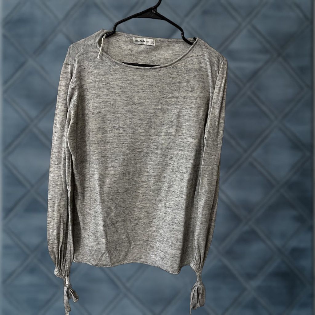 Zara Zara Knit Pullover Sweater Medium Gray Women's Casual Long Sleeve Size M / US 6-8 / IT 42-44 - 1 Thumbnail