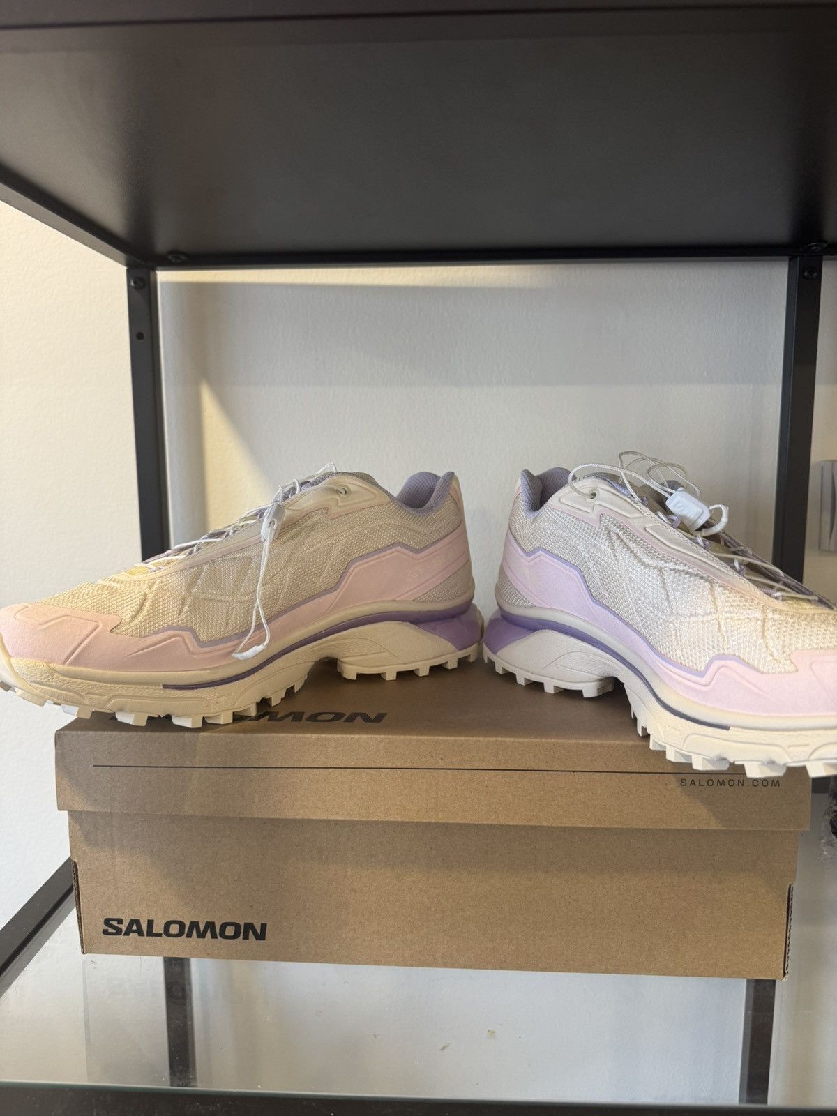 Salomon Salomon XT-Slate Sneakers Beige Purple Rare Size US 9.5 / EU 42-43 - 4 Thumbnail