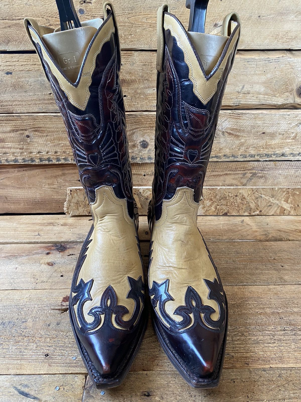 Cowboy Equipment Sendra western riding cowboy floral boots sz 42 Size US 8.5 / EU 41-42 - 15 Thumbnail