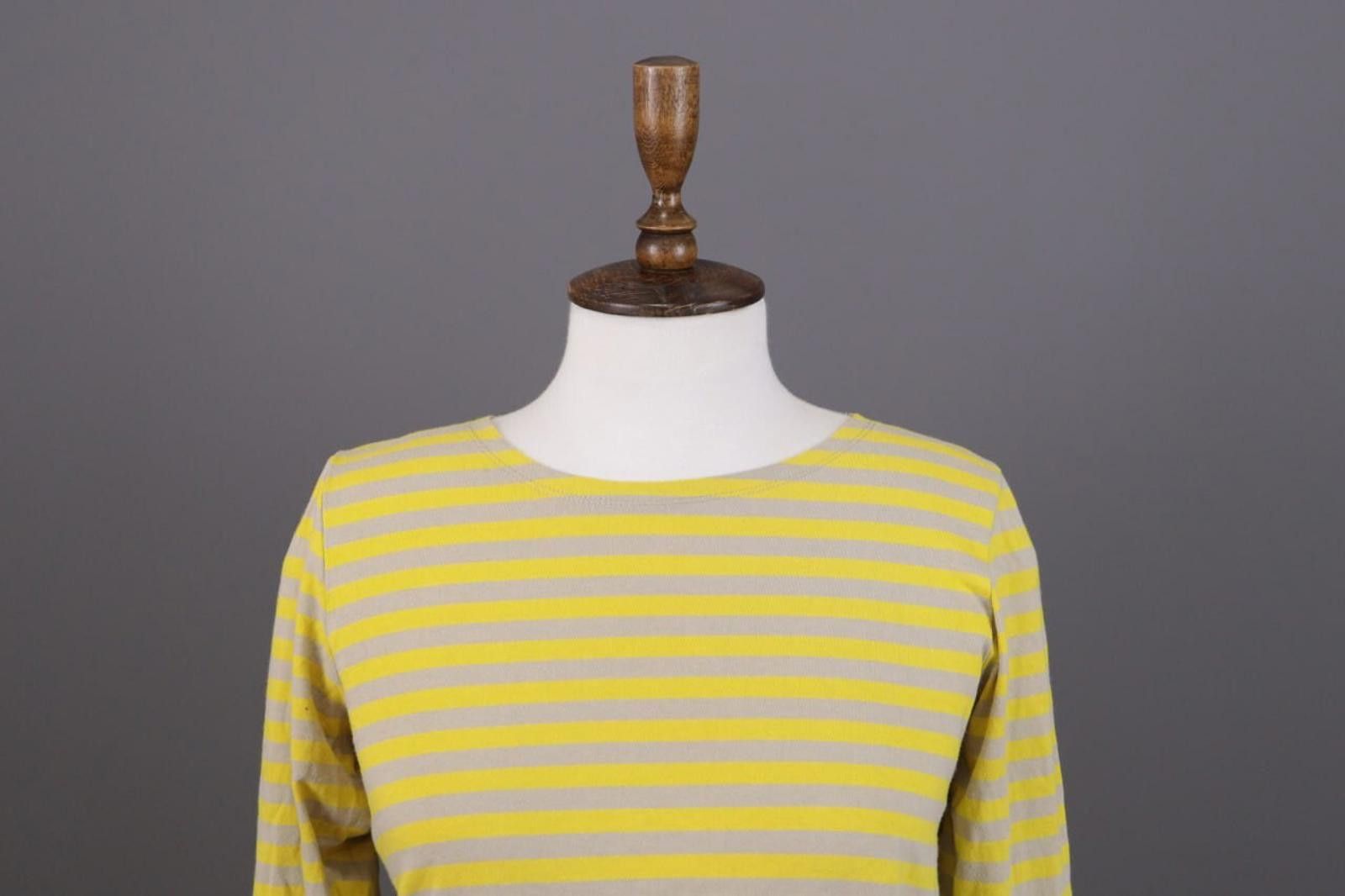 Designer Gudrun Sjorden Yellow Striped Tunic Shirt Size Size S Size M / US 6-8 / IT 42-44 - 2 Thumbnail
