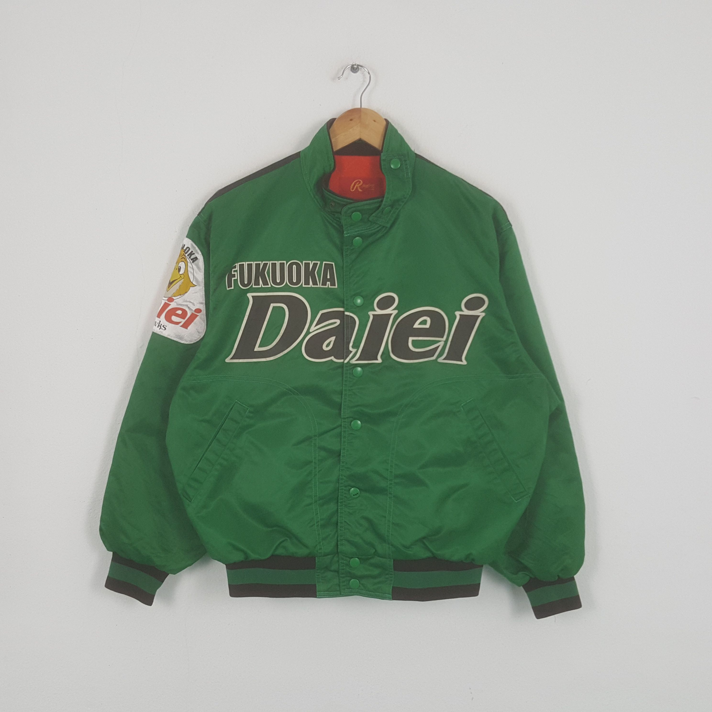 Asics × Vintage Vintage Fukuoka Daiei Hawks Japanese Baseball Team Jacket Size US L / EU 52-54 / 3 - 2 Thumbnail