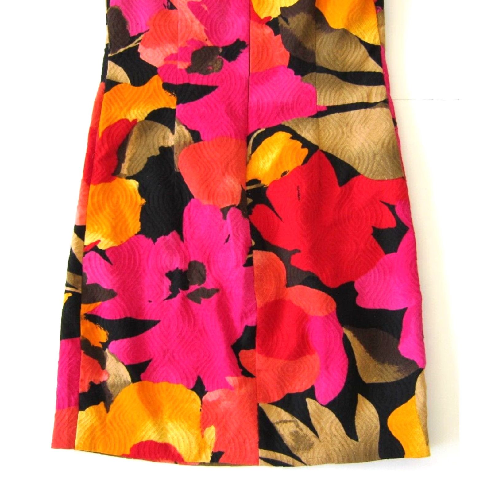 Vintage Robbie Bee Pink Floral Cap Sleeve A-Line Sheath Dress 6P Size M / US 6-8 / IT 42-44 - 6 Thumbnail