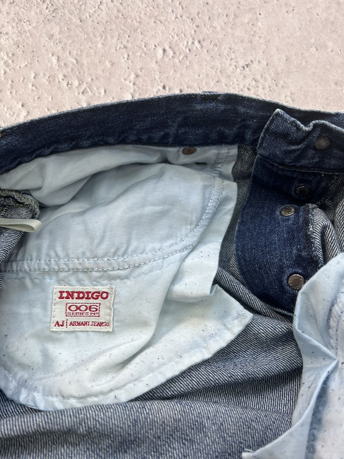 Armani × If Six Was Nine × Japanese Brand ARMANI LGB STYLE cargo Japanese Distressed Jeans 2000s Size US 34 / EU 50 - 10 Thumbnail