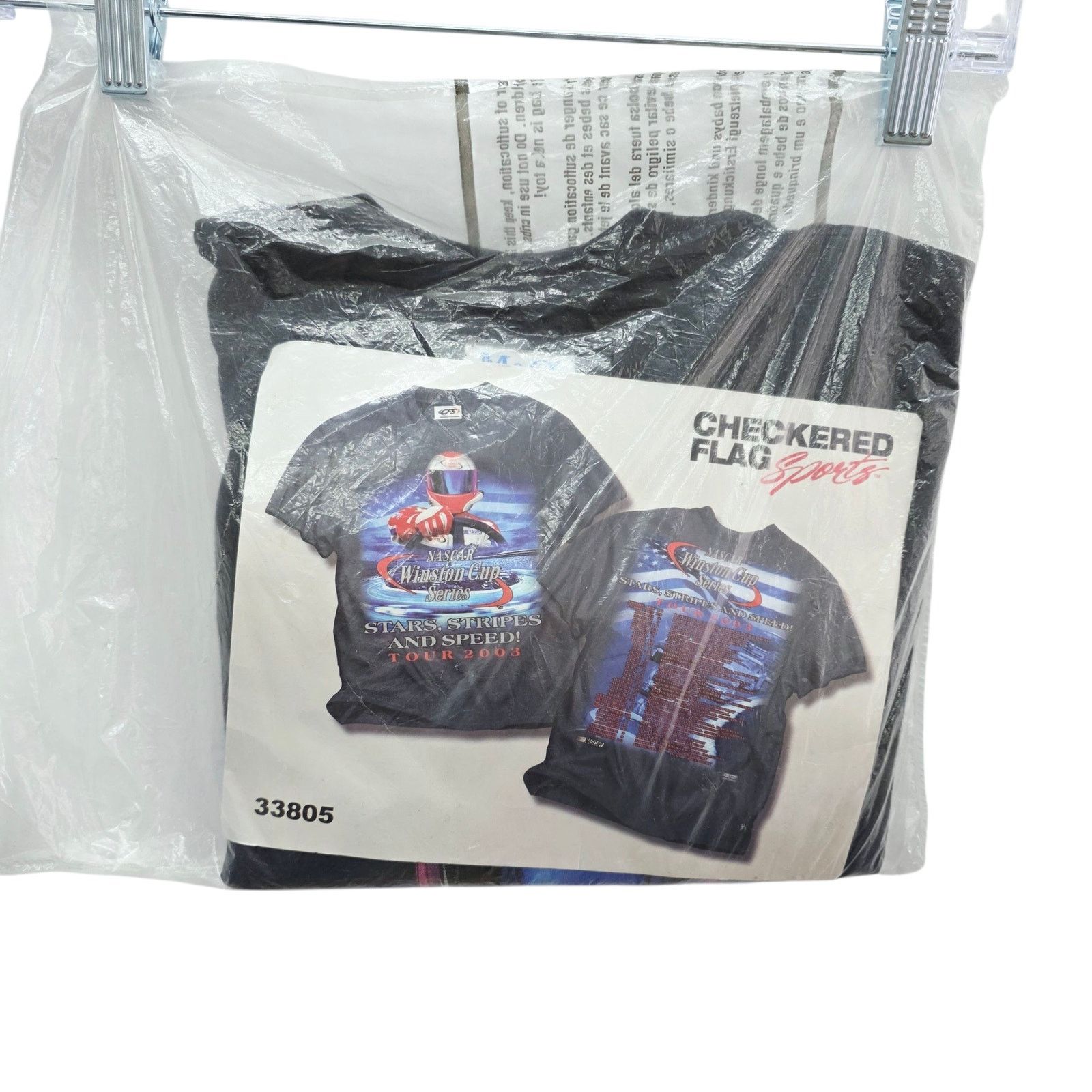 Vintage VTG Nascar Winston Cup Stars Stripes & Speed Tour T-Shirt Size US XL / EU 56 / 4 - 1 Thumbnail