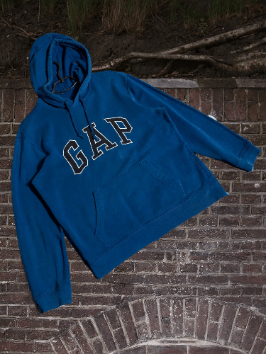 Gap × Vintage 🧿 Vintage Gap Fleece Big Logo Hoodie Y2K Size US XL / EU 56 / 4 - 1 Thumbnail