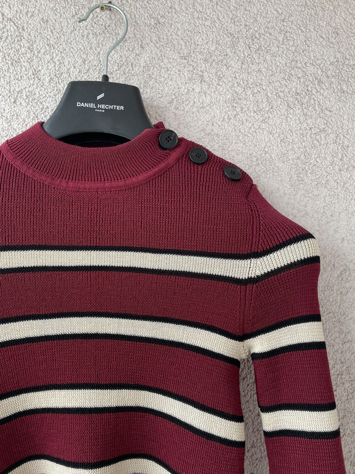 Isabel Marant Etoile Isabel Marant Women Burgundy Knitted Viscose Sweater 38/XS Size XS / US 0-2 / IT 36-38 - 5 Thumbnail
