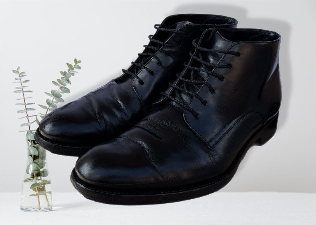 Dior Christian Dior Boots Men’s Black Leather Lace Up short shoes Size US 8 / EU 41 - 1 Thumbnail