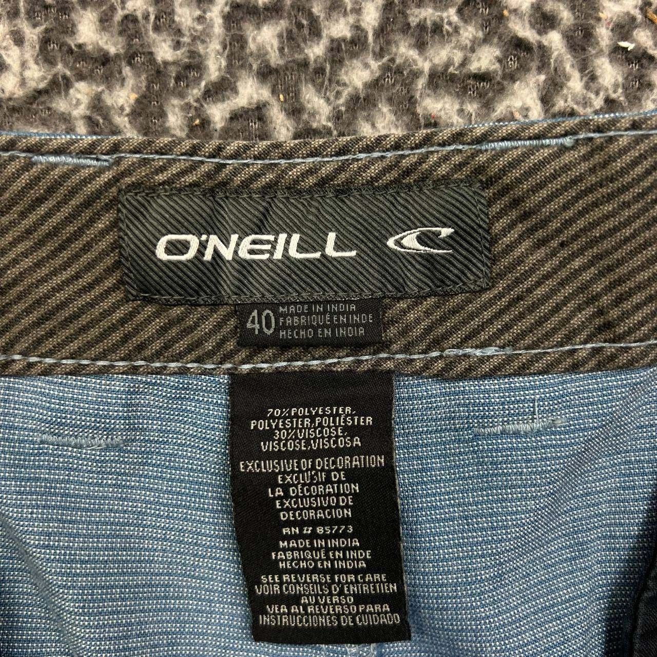 O'Neill ONeill Shorts Men 40 Striped Chino Pockets Flat Front Size US 40 / EU 56 - 3 Thumbnail