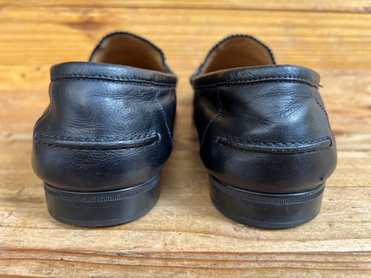 Gucci Gucci Leather Soft Leather Moccasin Loafers Green & Red Web Size US 7.5 / EU 40-41 - 8 Thumbnail