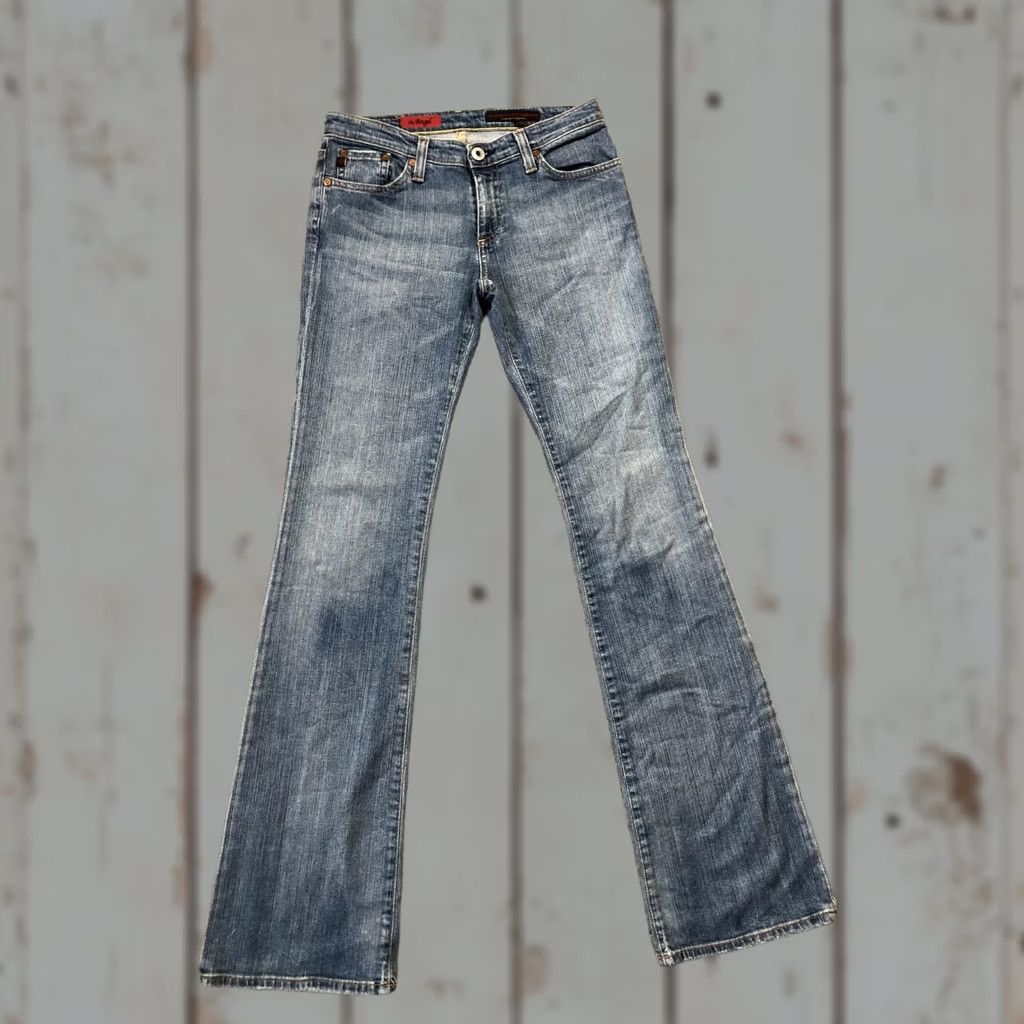 Vintage VINTAGE AG Adriano Goldschmied Jeans Womens 28 Light Wash Blue The Angel Bootcut USA Women Jeans 28 Blue Embroidered Back Pocket Size 28" / US 6 / IT 42 - 1 Thumbnail