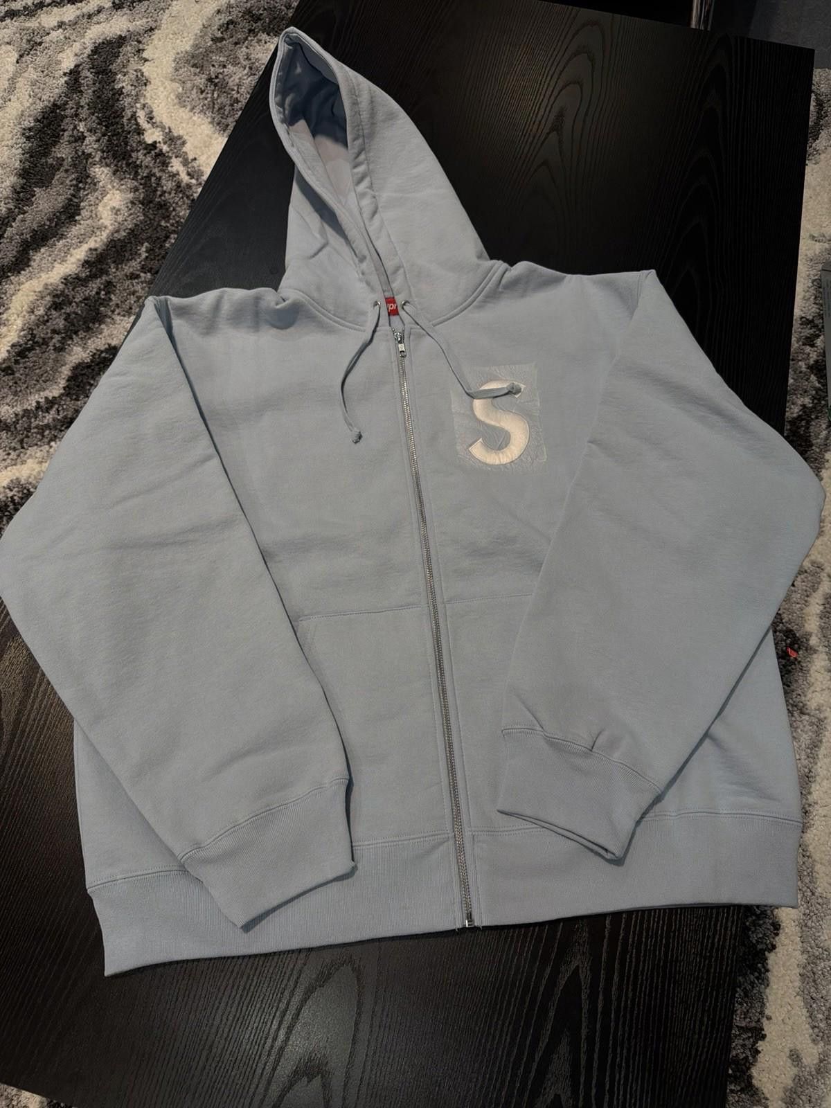 Supreme Supreme S Logo Zip Up Hooded Sweatshirt Blue Size (XL) NEW Size US XL / EU 56 / 4 - 2 Thumbnail
