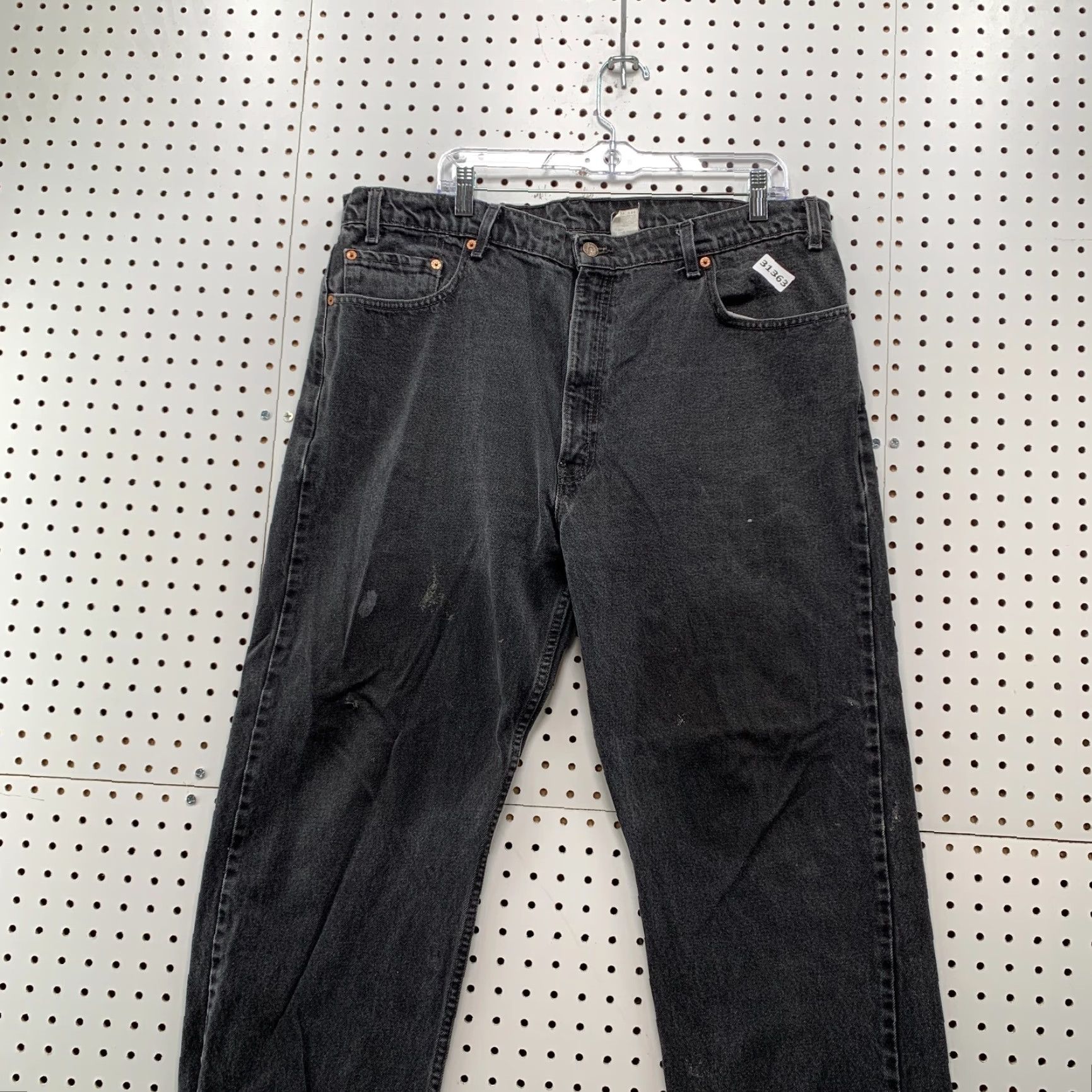 Levi's VINTAGE Levi's 505 Jeans Mens Regular 40x29.5 Black Denim 90s Straight Style Mens Size US 40 / EU 56 - 2 Thumbnail