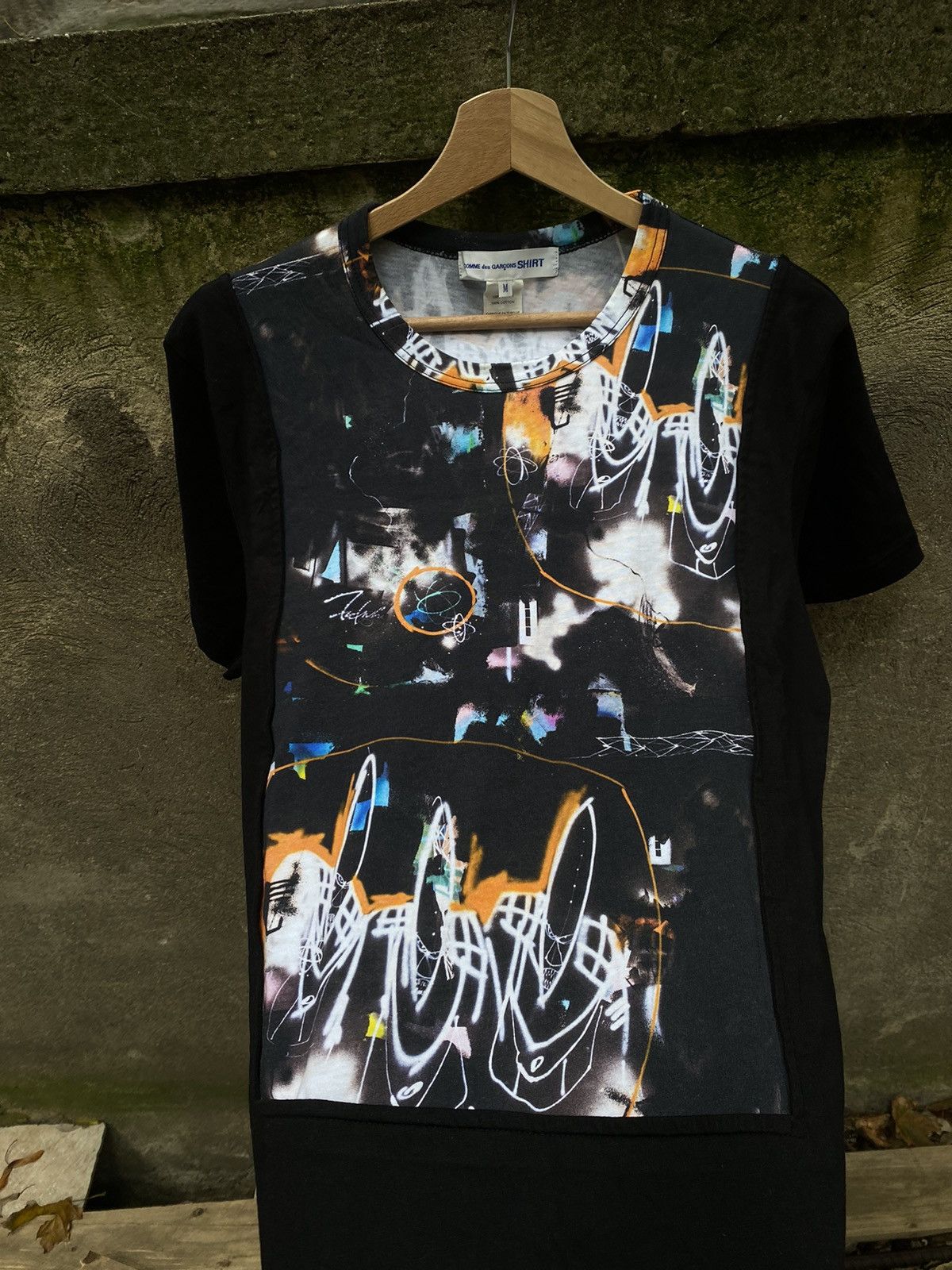 Comme des Garcons × Japanese Brand Comme Des Garçons CDG Overprinted T-Shirt Size US M / EU 48-50 / 2 - 3 Thumbnail