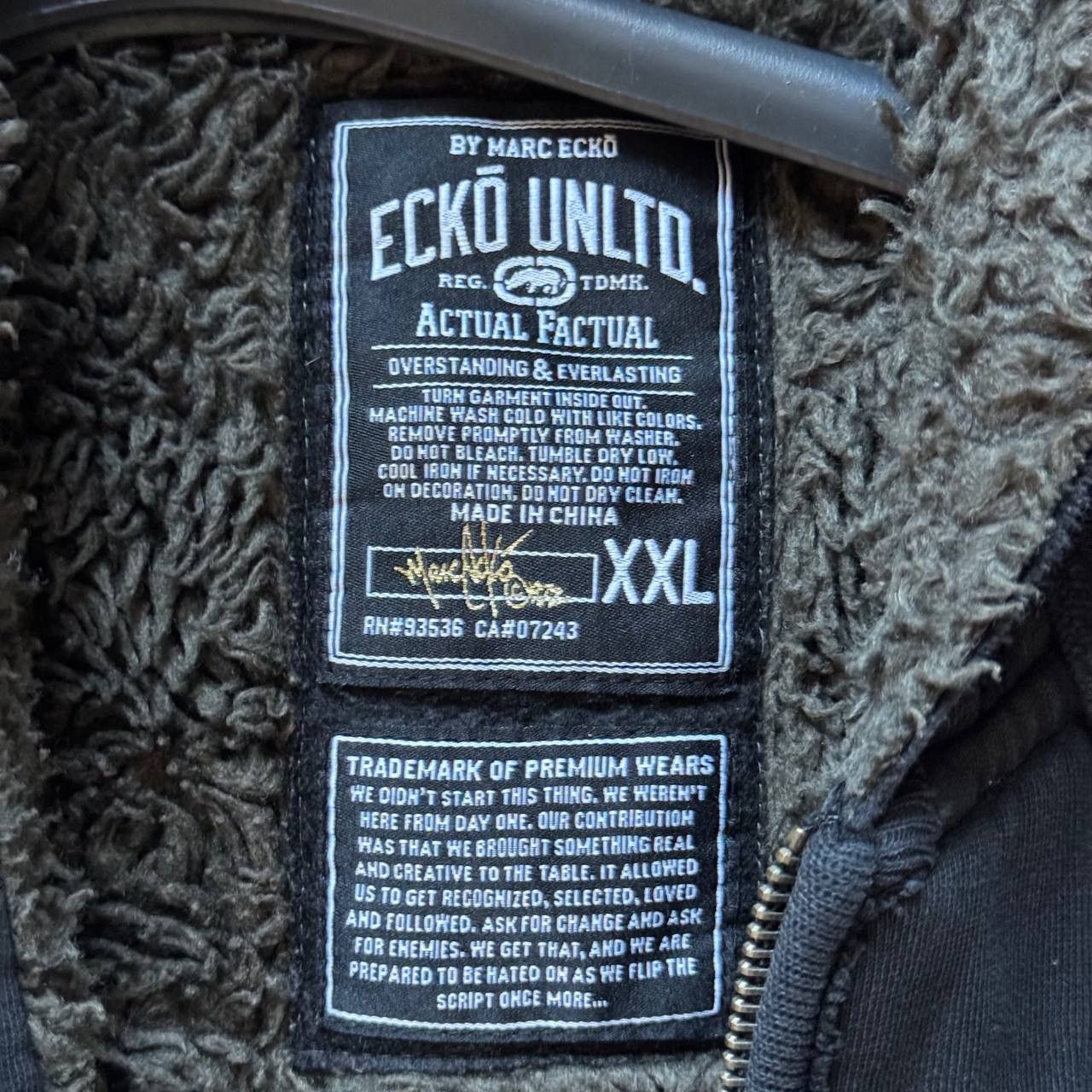 Ecko Unltd. Ecko Unltd Affliction Gothic Skull Heavy Fur Zip Hoodie Size US XXL / EU 58 / 5 - 14 Thumbnail