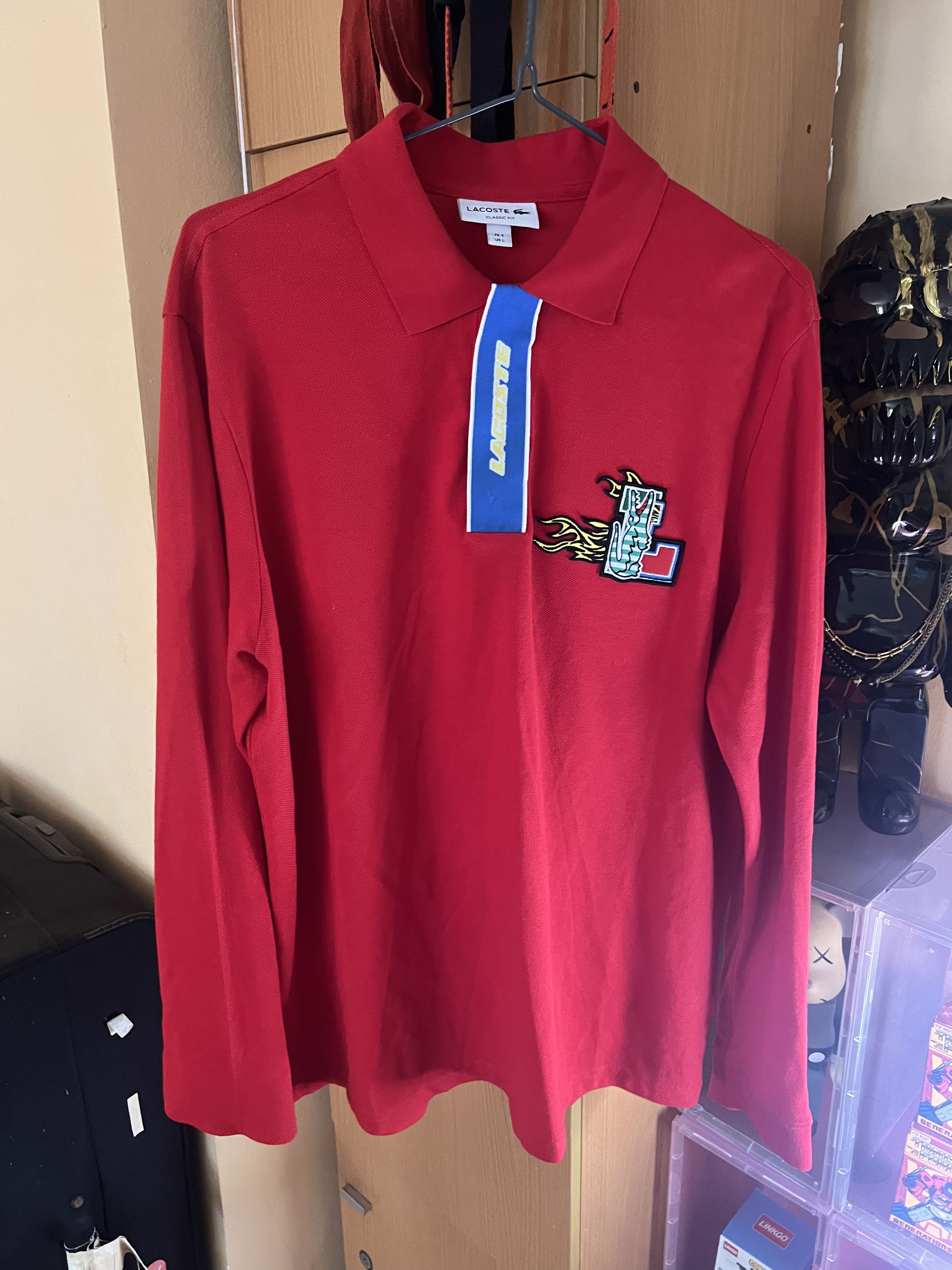 Lacoste LACOSTE Contrast Placket And Crocodile Badge Polo Shirt Size US L / EU 52-54 / 3 - 1 Thumbnail