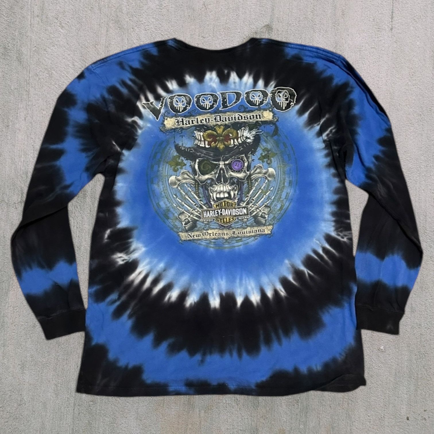 Harley Davidson Sick Tie dye Harley New Orleans longsleeve Size US L / EU 52-54 / 3 - 2 Thumbnail