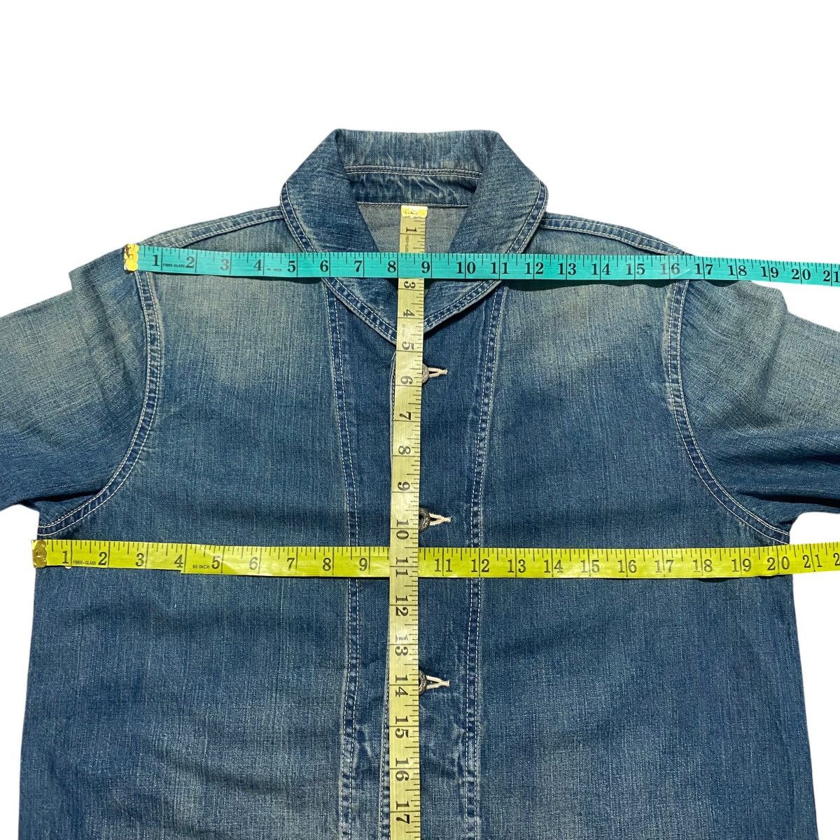 Sophnet. Sophnet US Navy Shawl Collar Denim Jacket Size US M / EU 48-50 / 2 - 15 Thumbnail