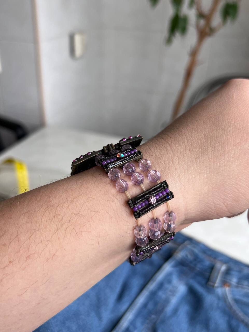 Japanese Brand × Vintage Vintage Japanese style futuristic Watch Crystal Violet Size ONE SIZE - 6 Thumbnail