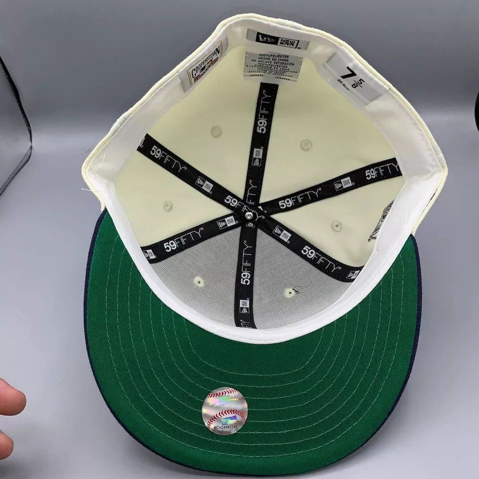 New Era Milwaukee Brewers Hat Men 7 5/8 59Fifty New Era Fitted Cap Size ONE SIZE - 6 Thumbnail