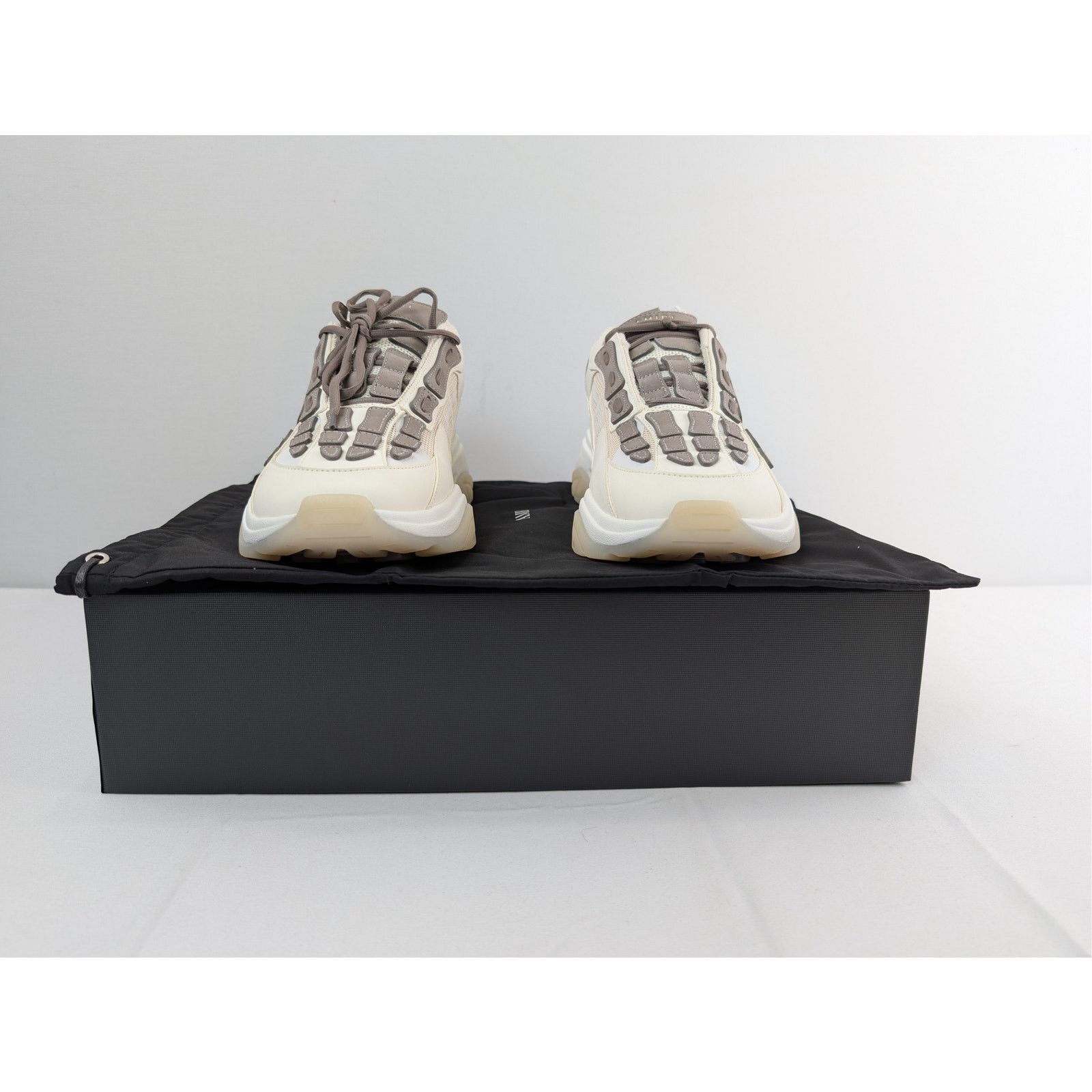 Amiri o1rshd1 Bone Runners Sneakers in Alabaster Size US 13 / EU 46 - 16 Thumbnail