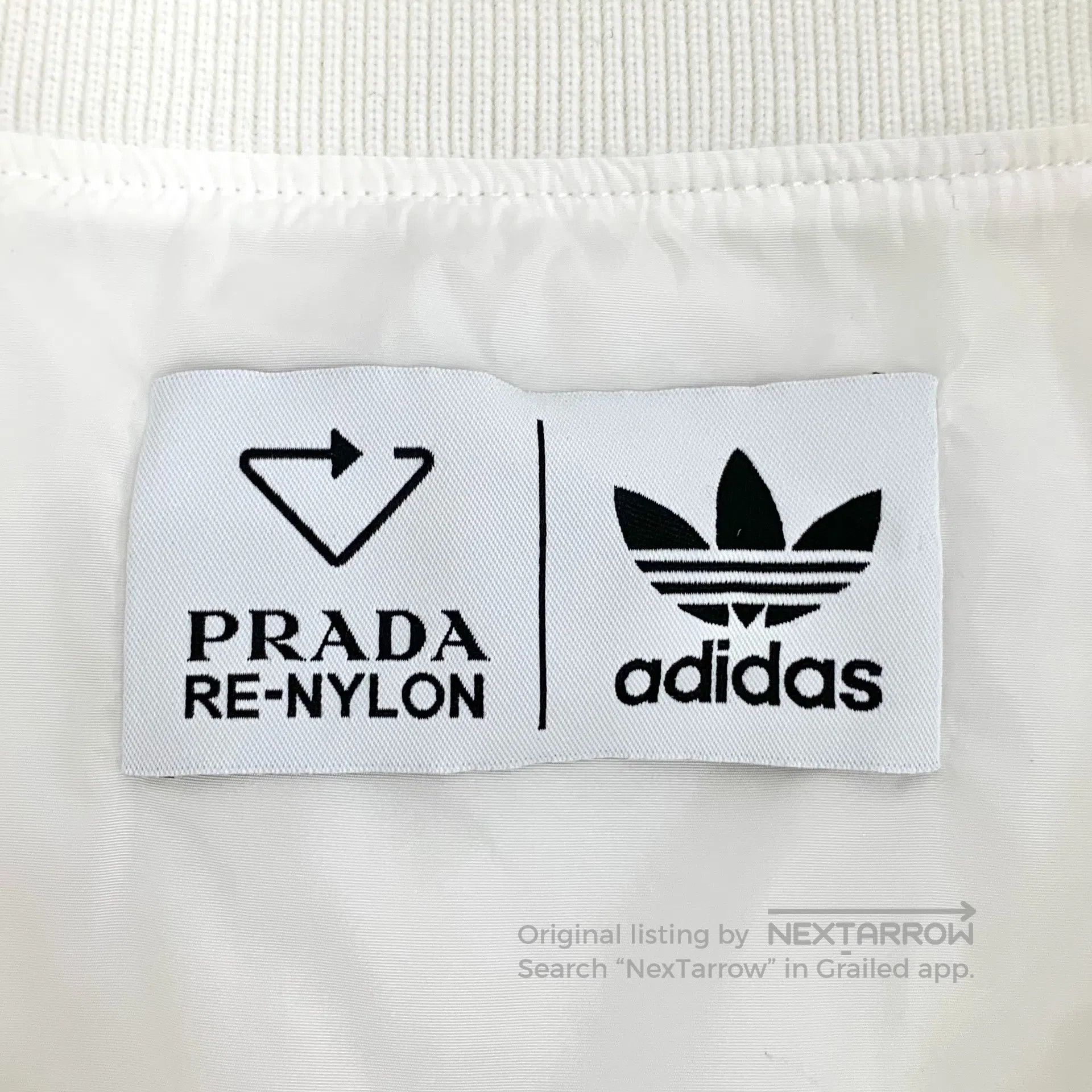 Prada Prada White Pocket Triangle Logo V-neck Long-sleeve Sweats Size US L / EU 52-54 / 3 - 6 Thumbnail