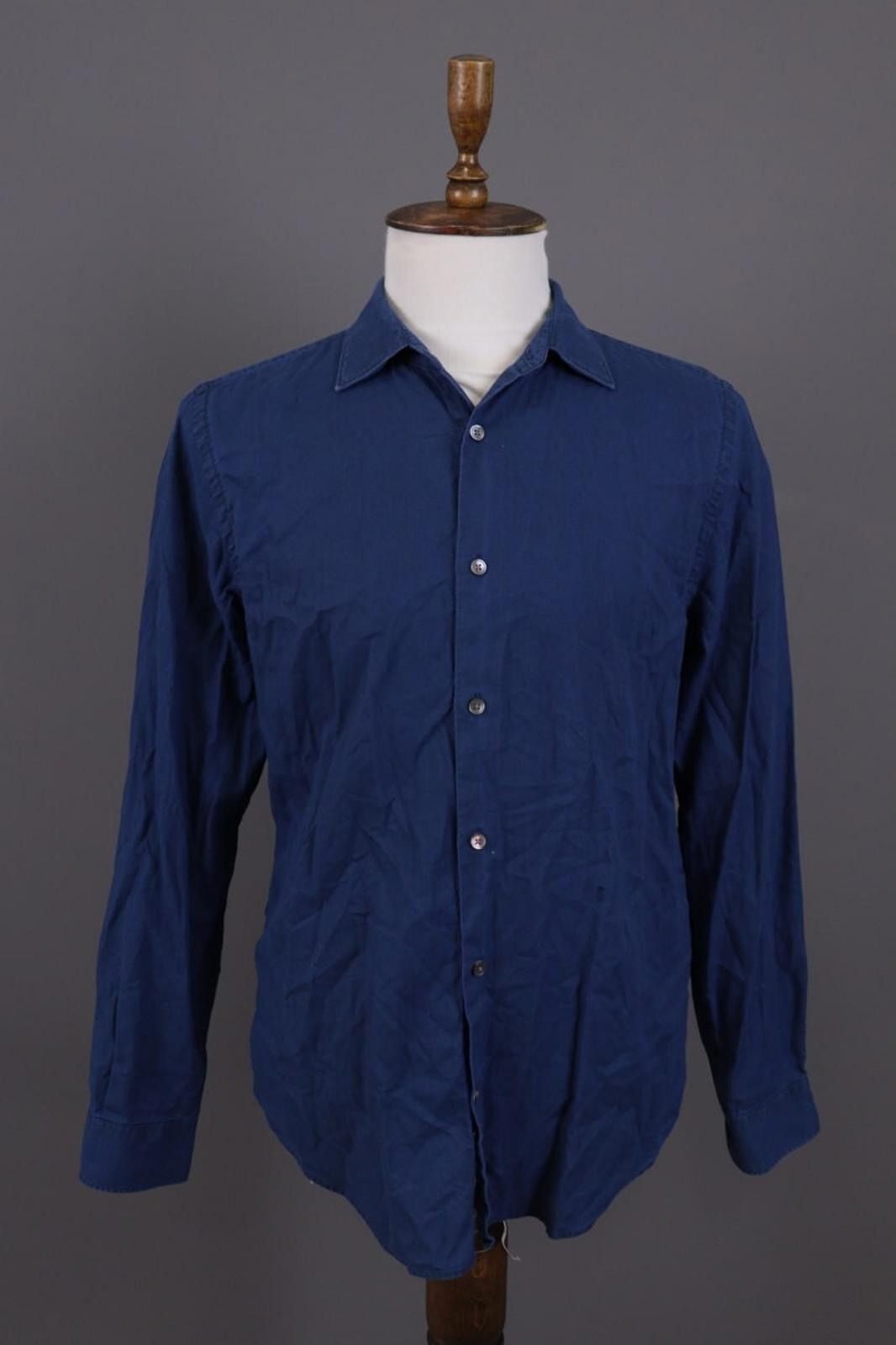 CLOSED Closed Regular Blue Long Sleeve Button Down Shirt Size L Size US L / EU 52-54 / 3 - 1 Thumbnail