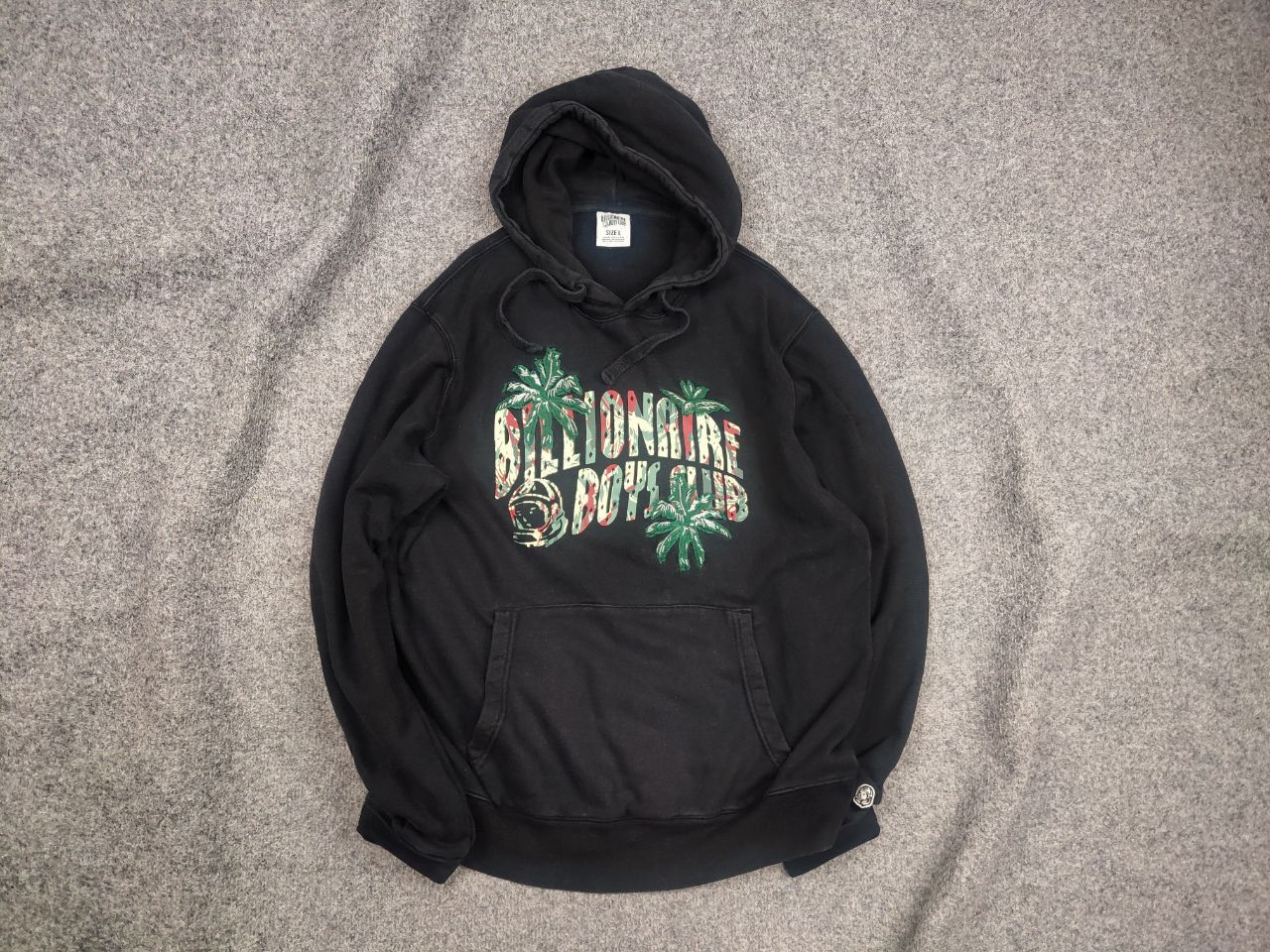 Billionaire Boys Club Billionaire Boys Club Vintage Logo camo Black Faded Hoodie Size US L / EU 52-54 / 3 - 2 Thumbnail