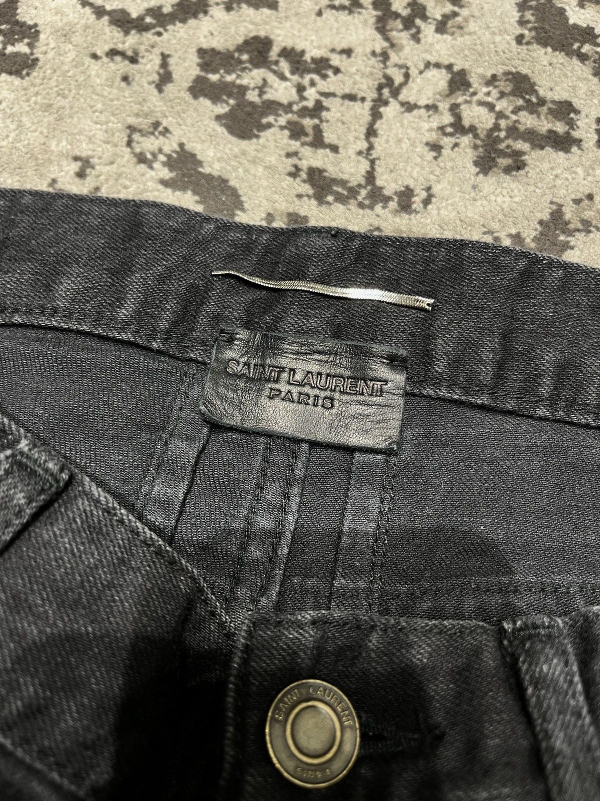 Saint Laurent Paris Saint Lauren D02 Original Low Waist Ripped Skinny Jeans Size US 29 - 4 Thumbnail