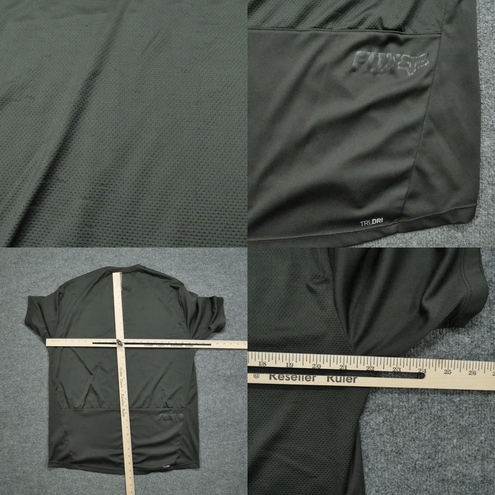 Fox Racing VINTAGE Fox Shirt Mens XL Black 1/4 Zip Lightweight Activewear Motorcycle T-Shirt Short Sleeve Collared Zip Relaxed Regular Men Size US XL / EU 56 / 4 - 8 Thumbnail